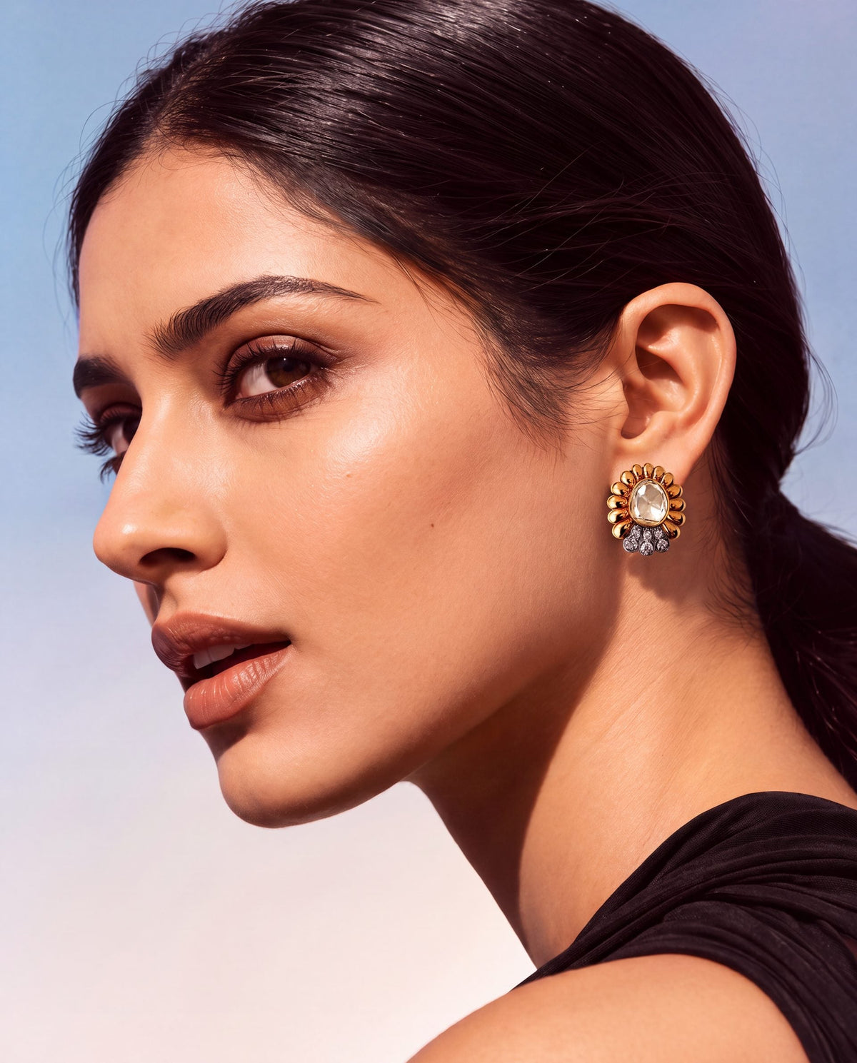 Kruti Polki And Diamond Tops