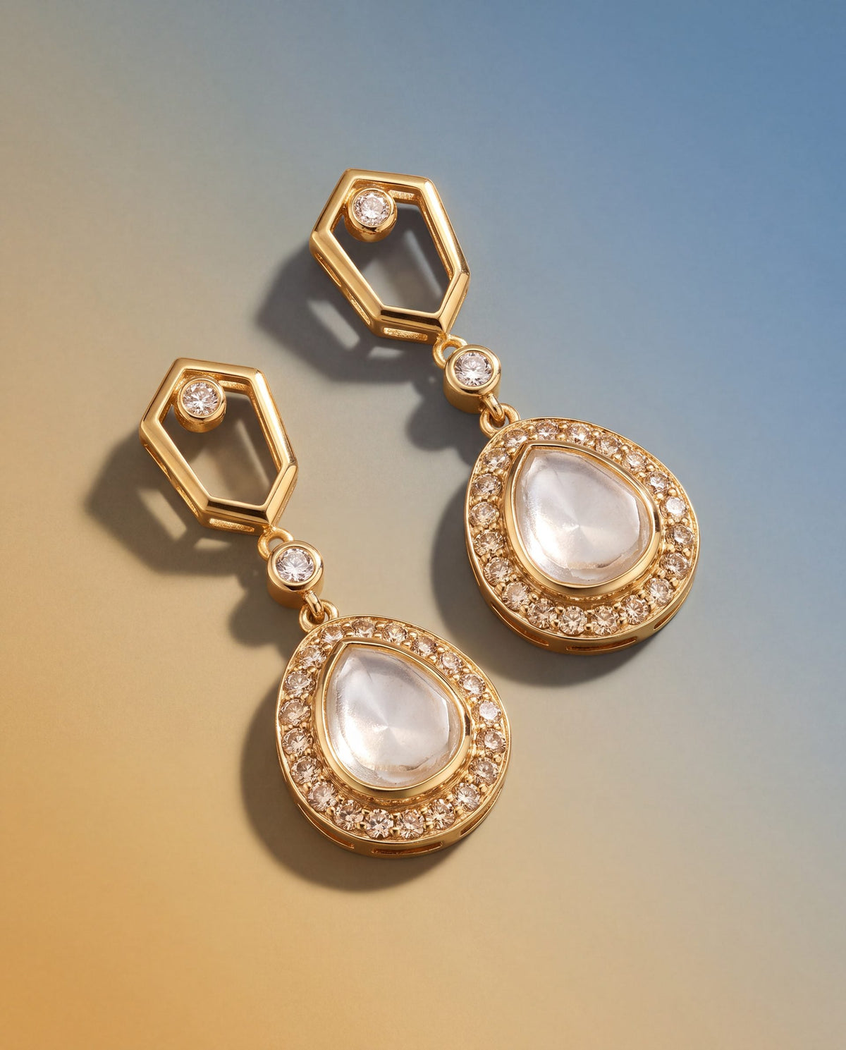 Shivya Polki And Diamond Long Earrings