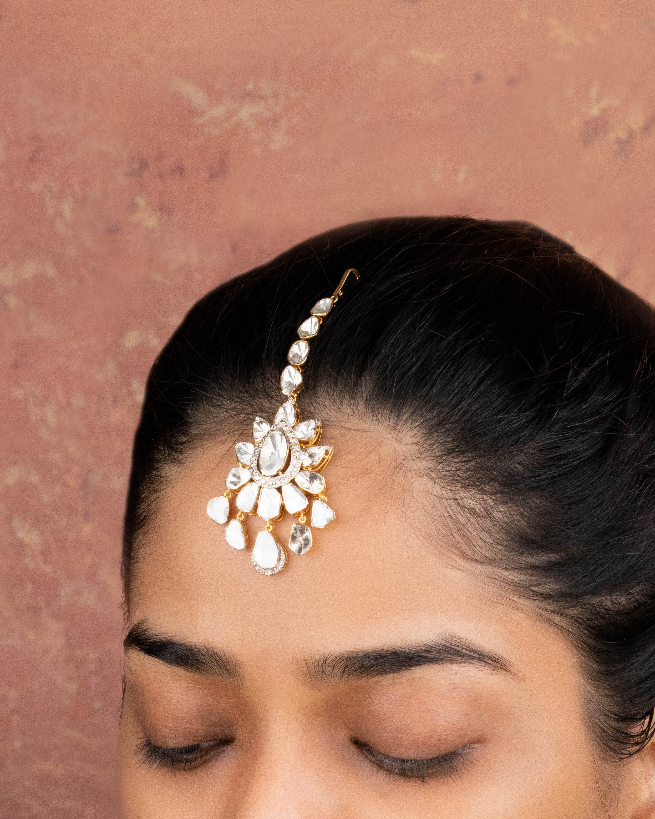 Ahana Polki And Diamond Maangtika