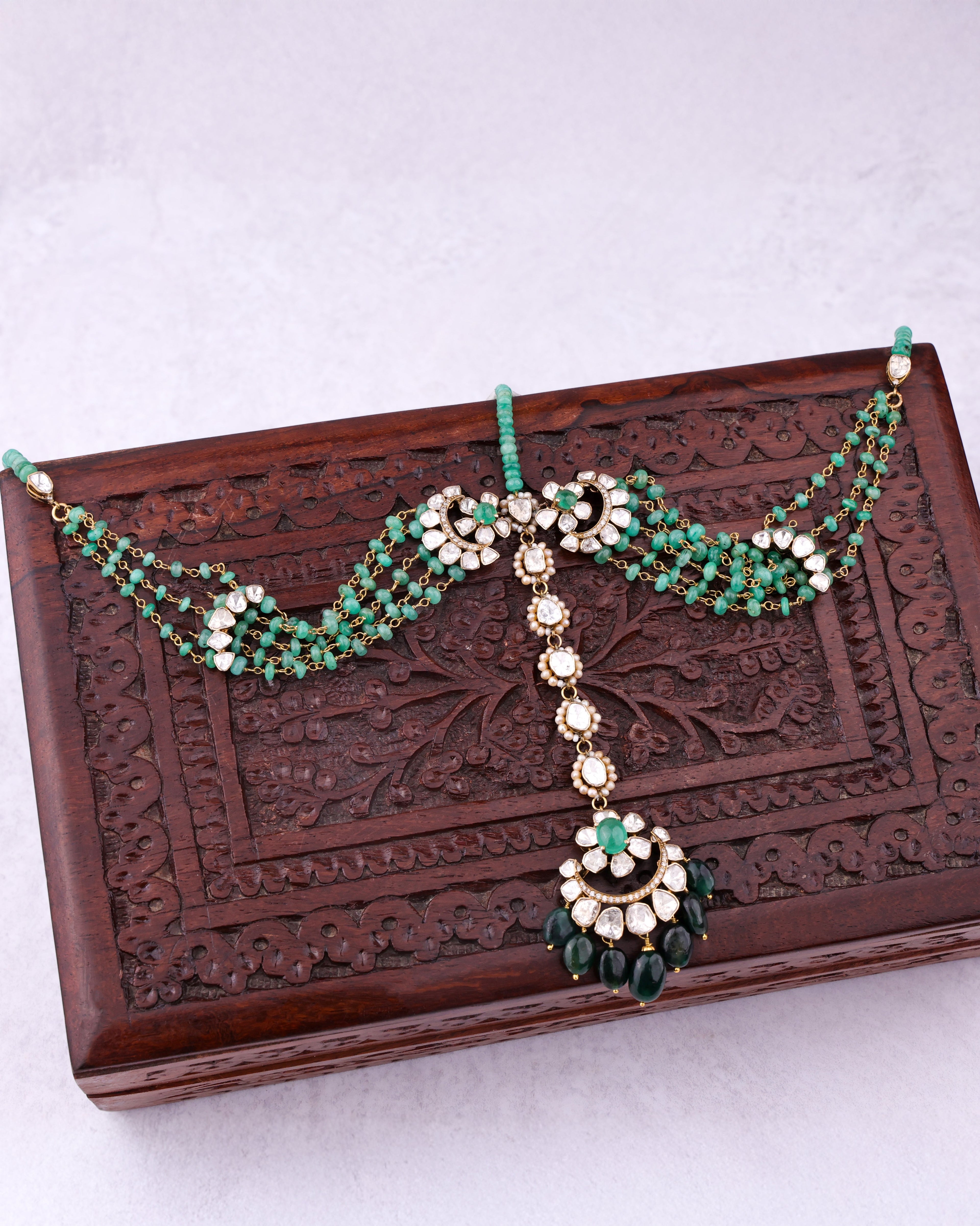 Ujhala Polki And Diamond Maangtika