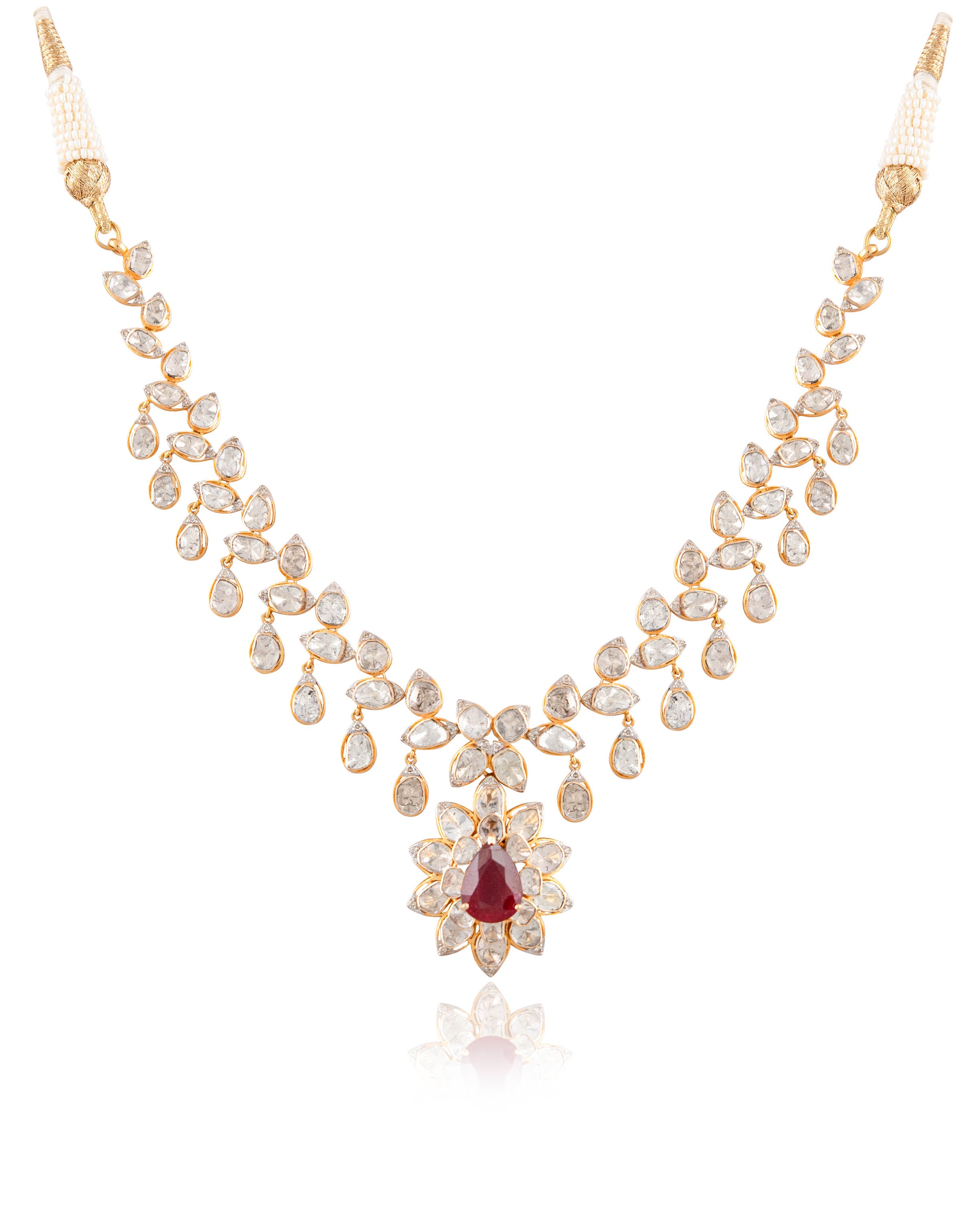 Kayla Polki And Diamond Necklace