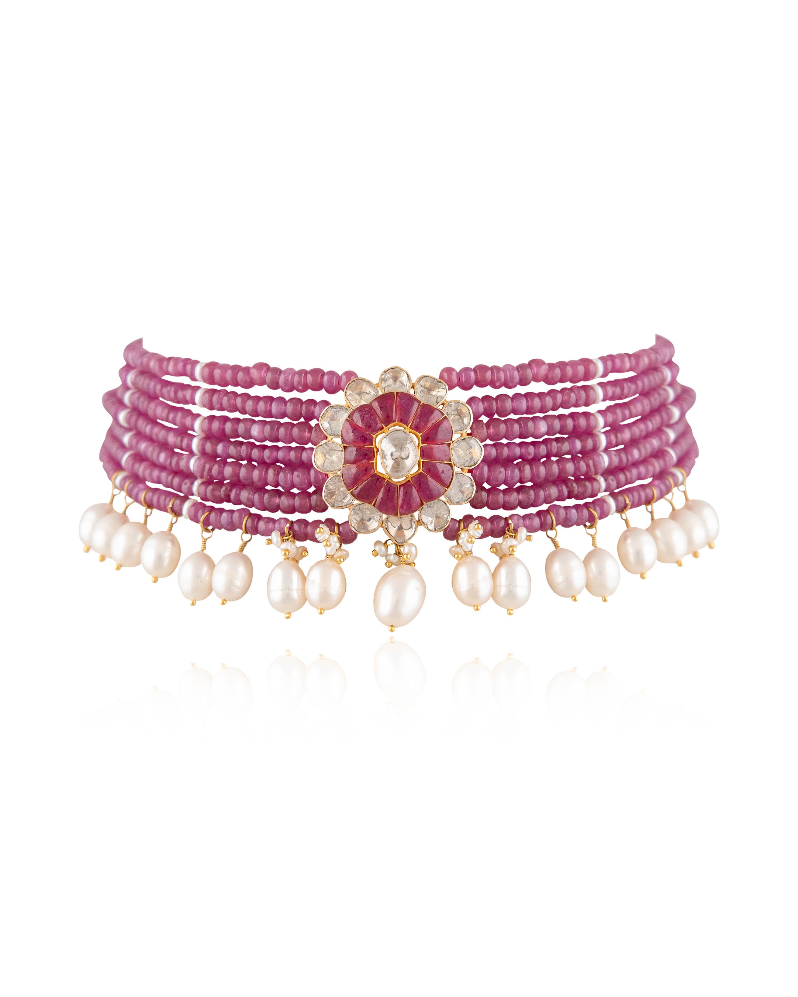 Samreen Polki Bead Choker