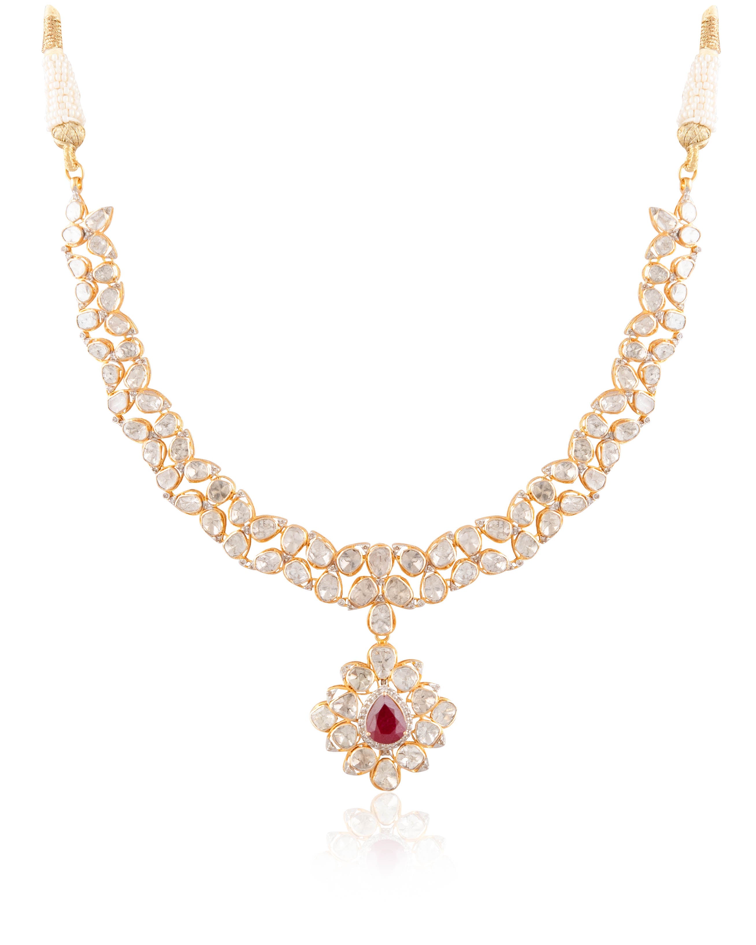 Sahara Polki And Diamond Necklace