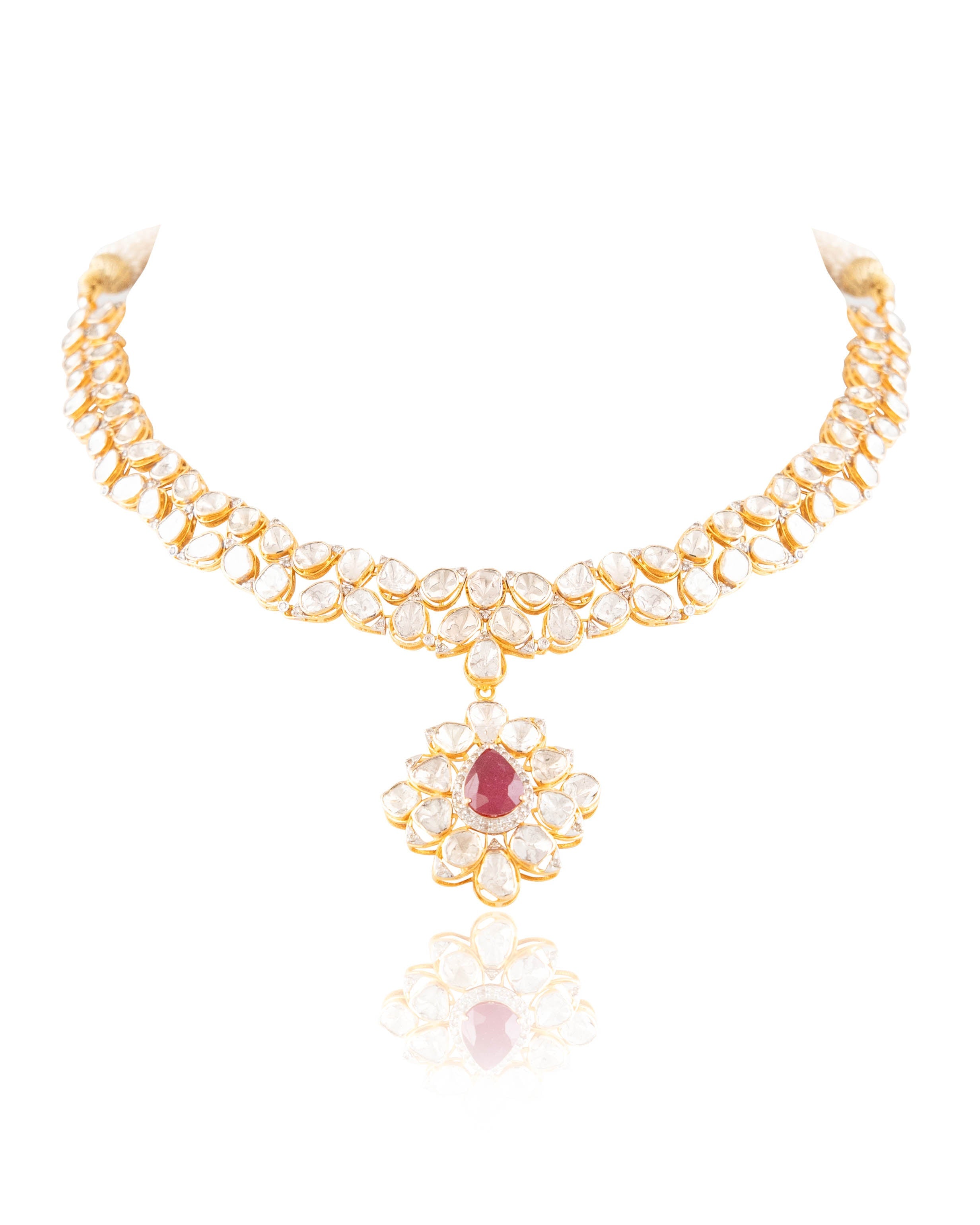Sahara Polki And Diamond Necklace