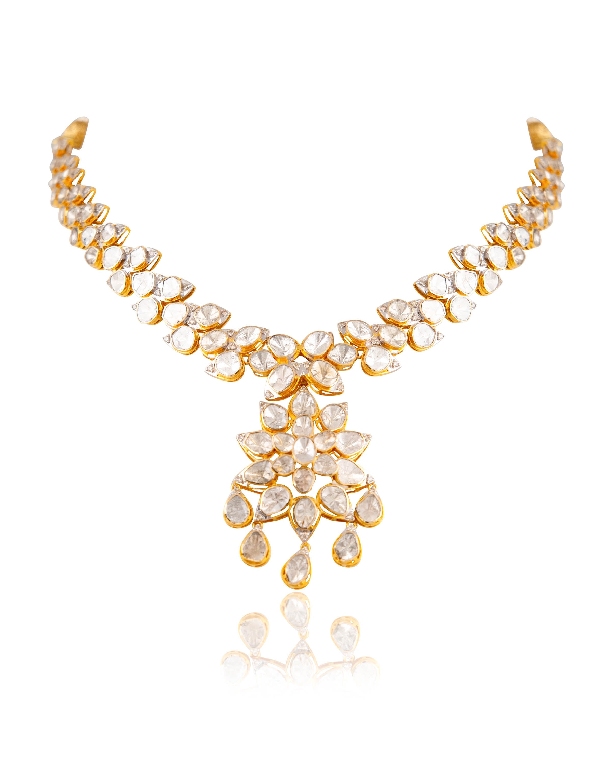 Tisha Bridal Polki And Diamond Set