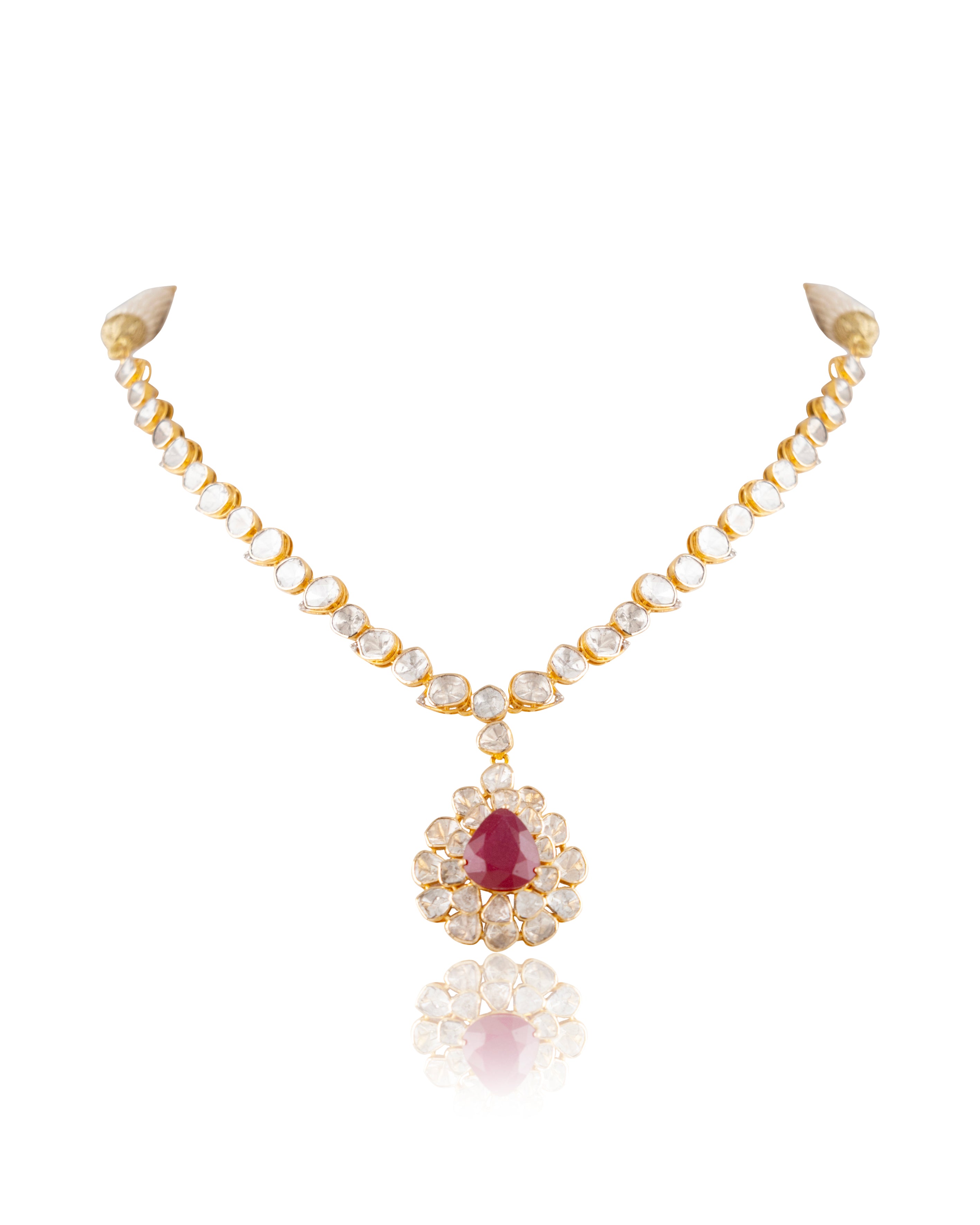 Elarra Polki And Diamond Necklace