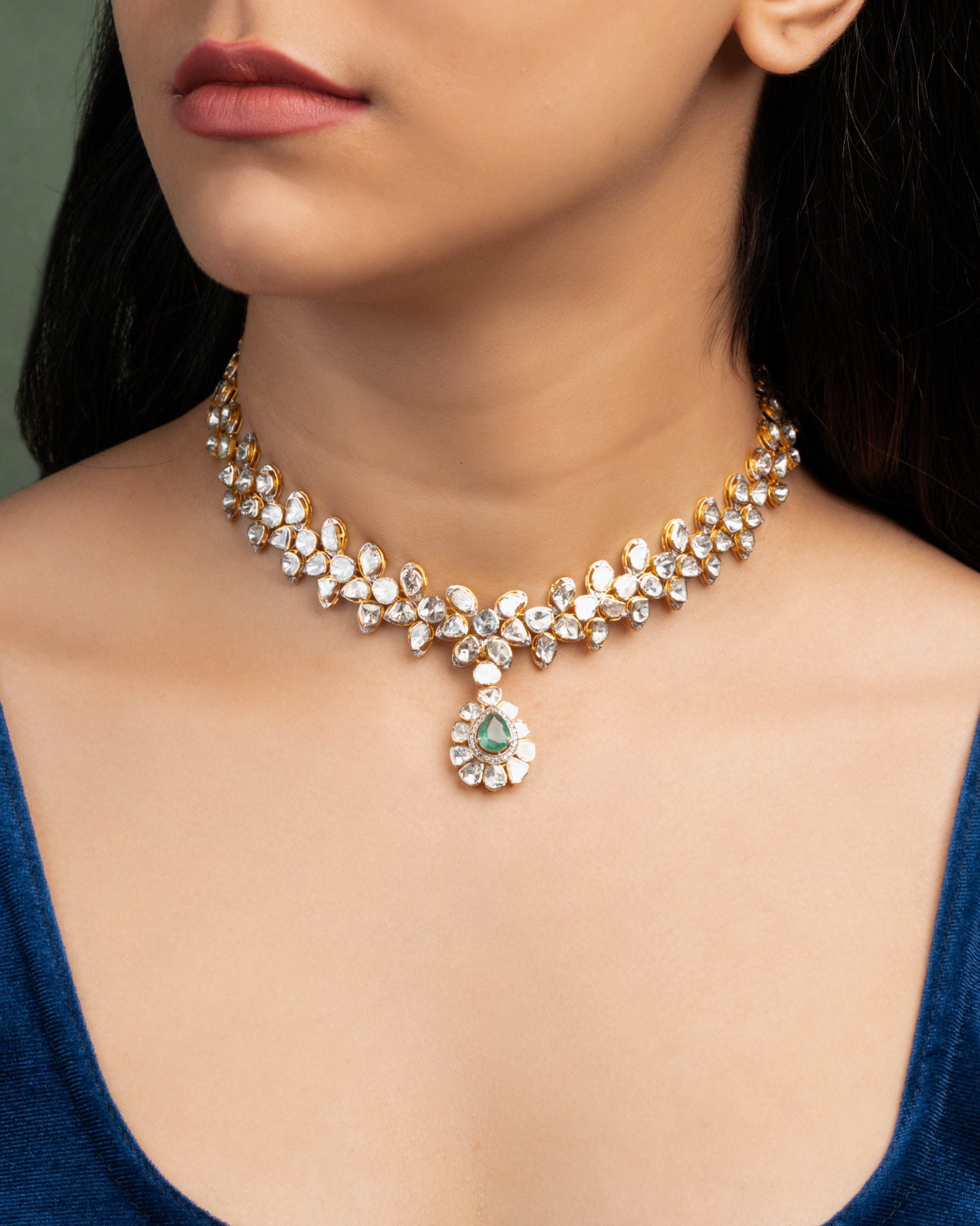 Yani Polki And Diamond Necklace