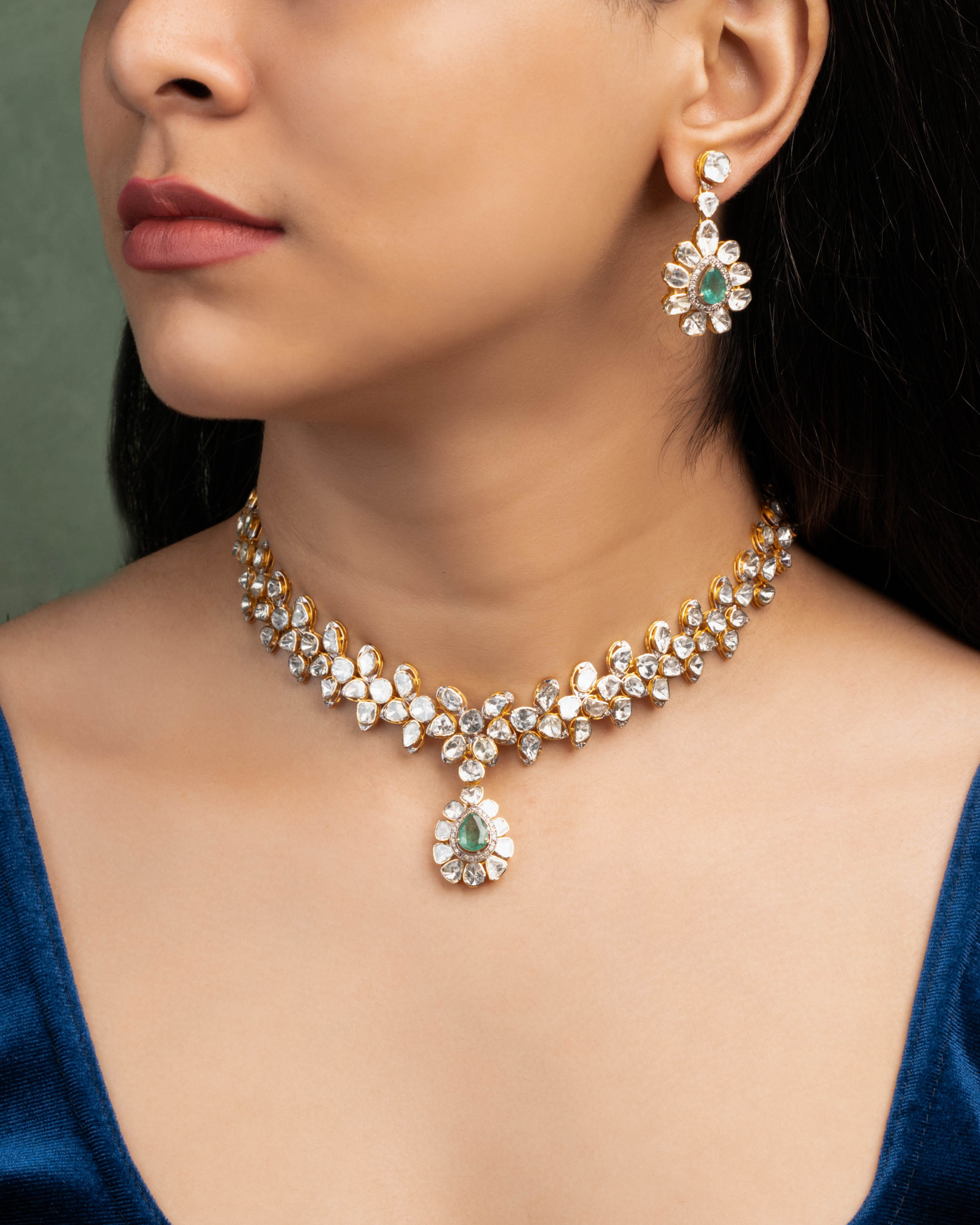 Yani Polki And Diamond Necklace