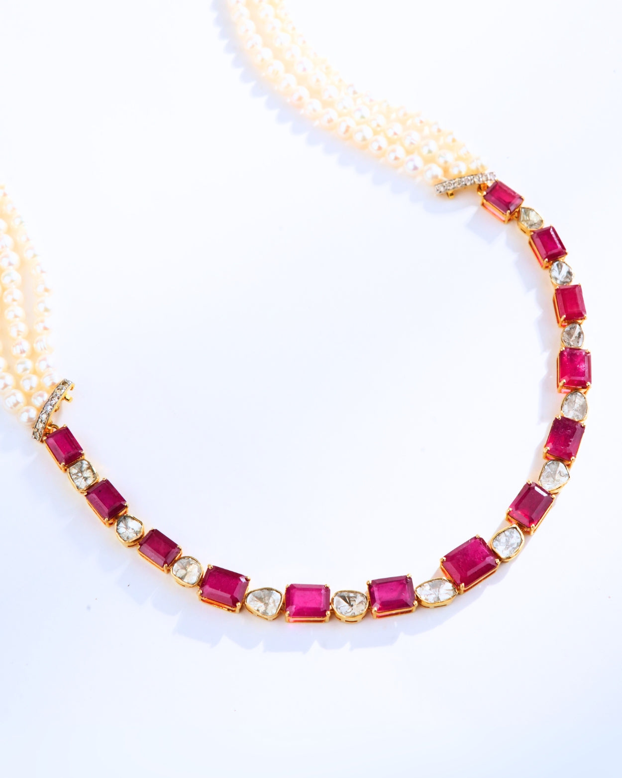 Laira Diamond And Polki Necklace