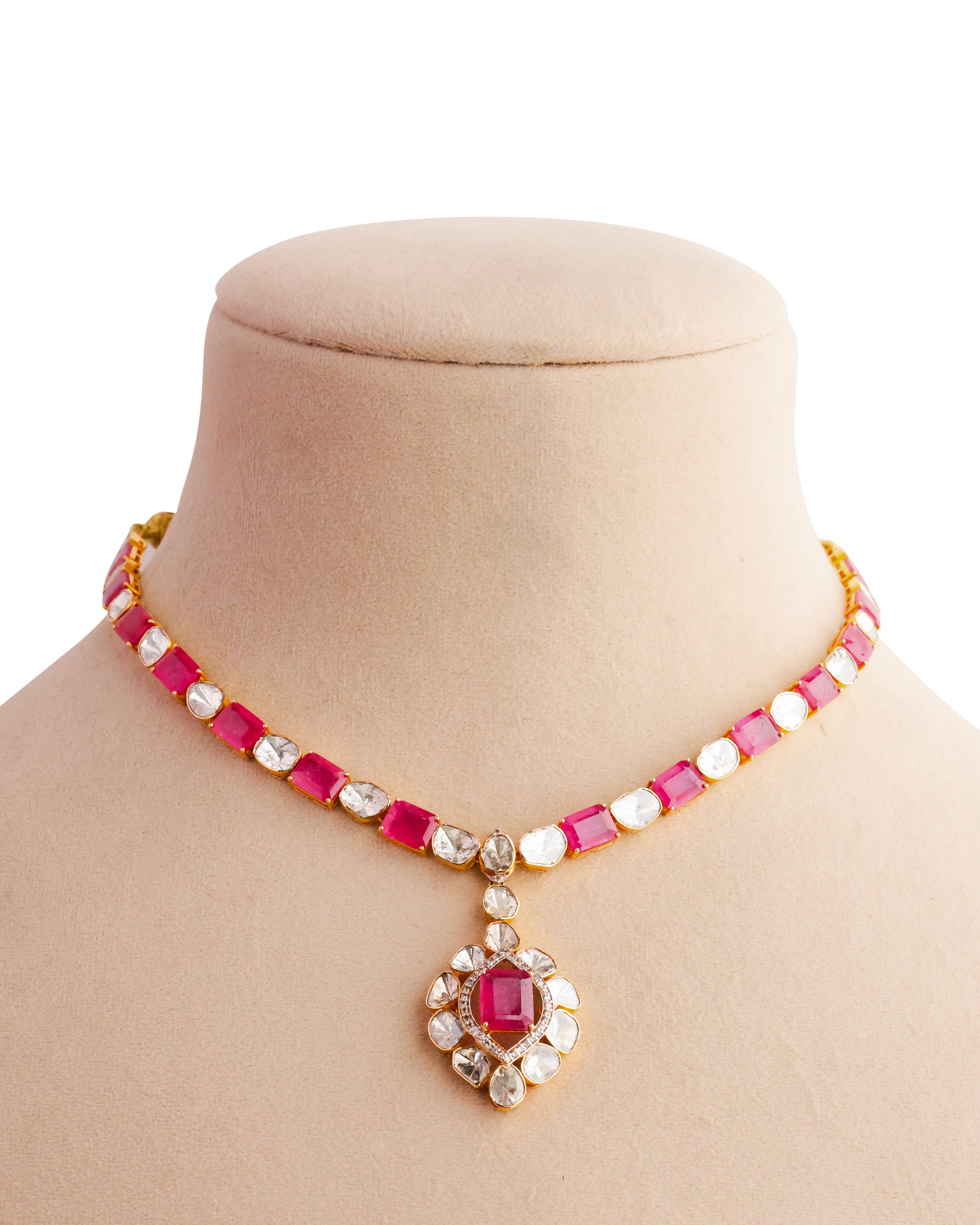 Era Polki And Diamond Necklace