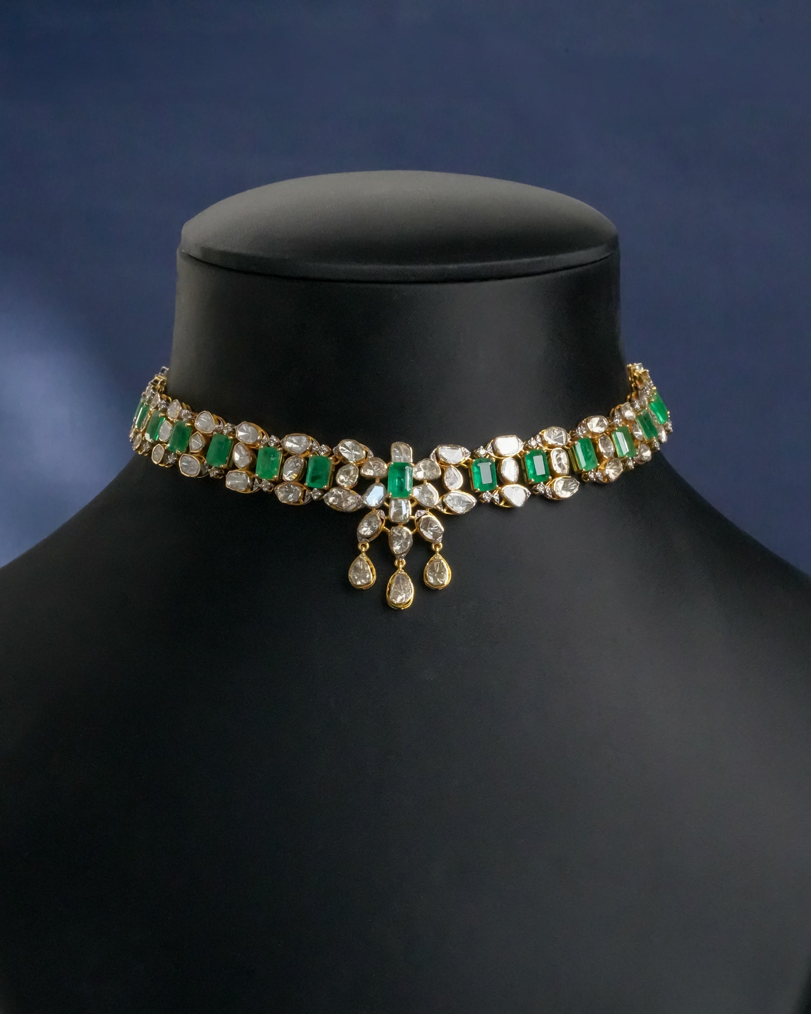 Floriel Polki And Diamond Necklace