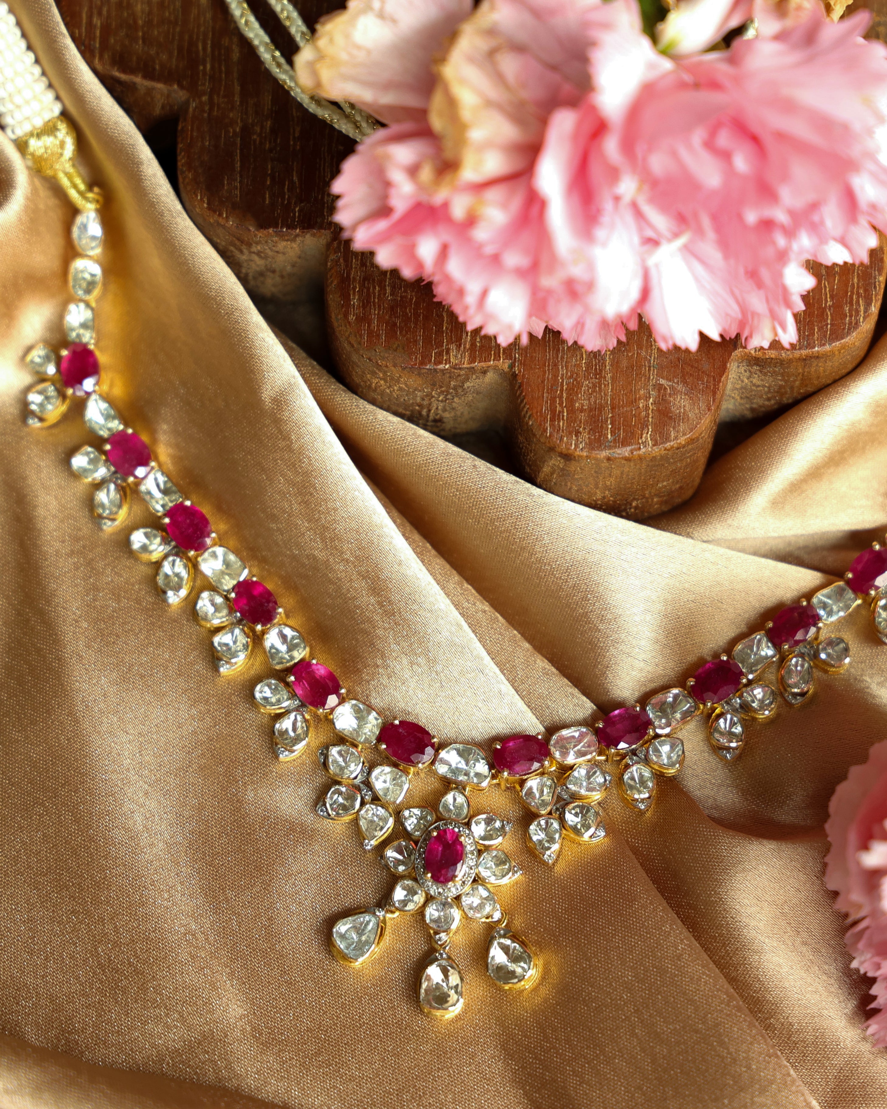 Evelynn Polki And Diamond Necklace