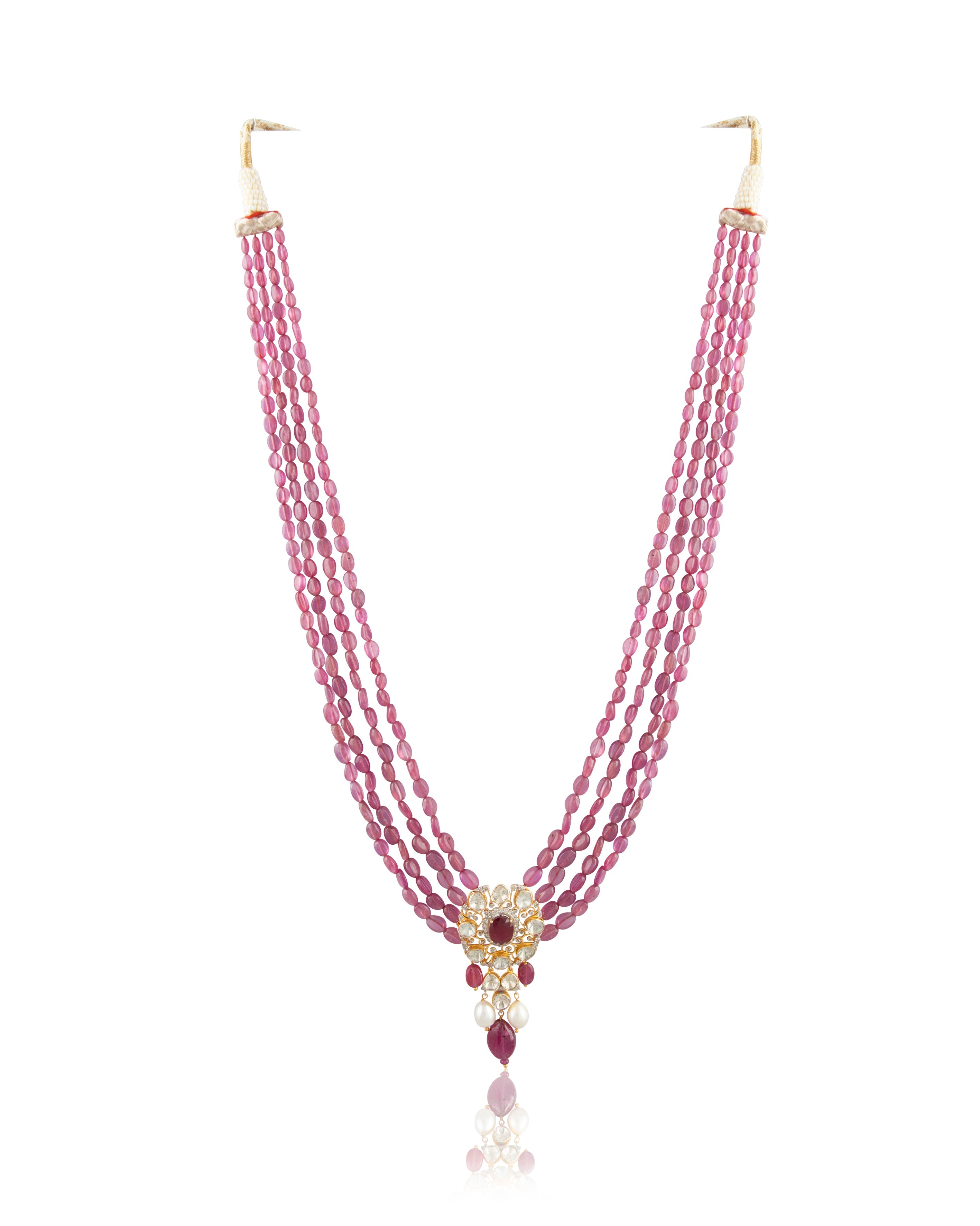 Bhavya Polki And Diamond Bead Pendant