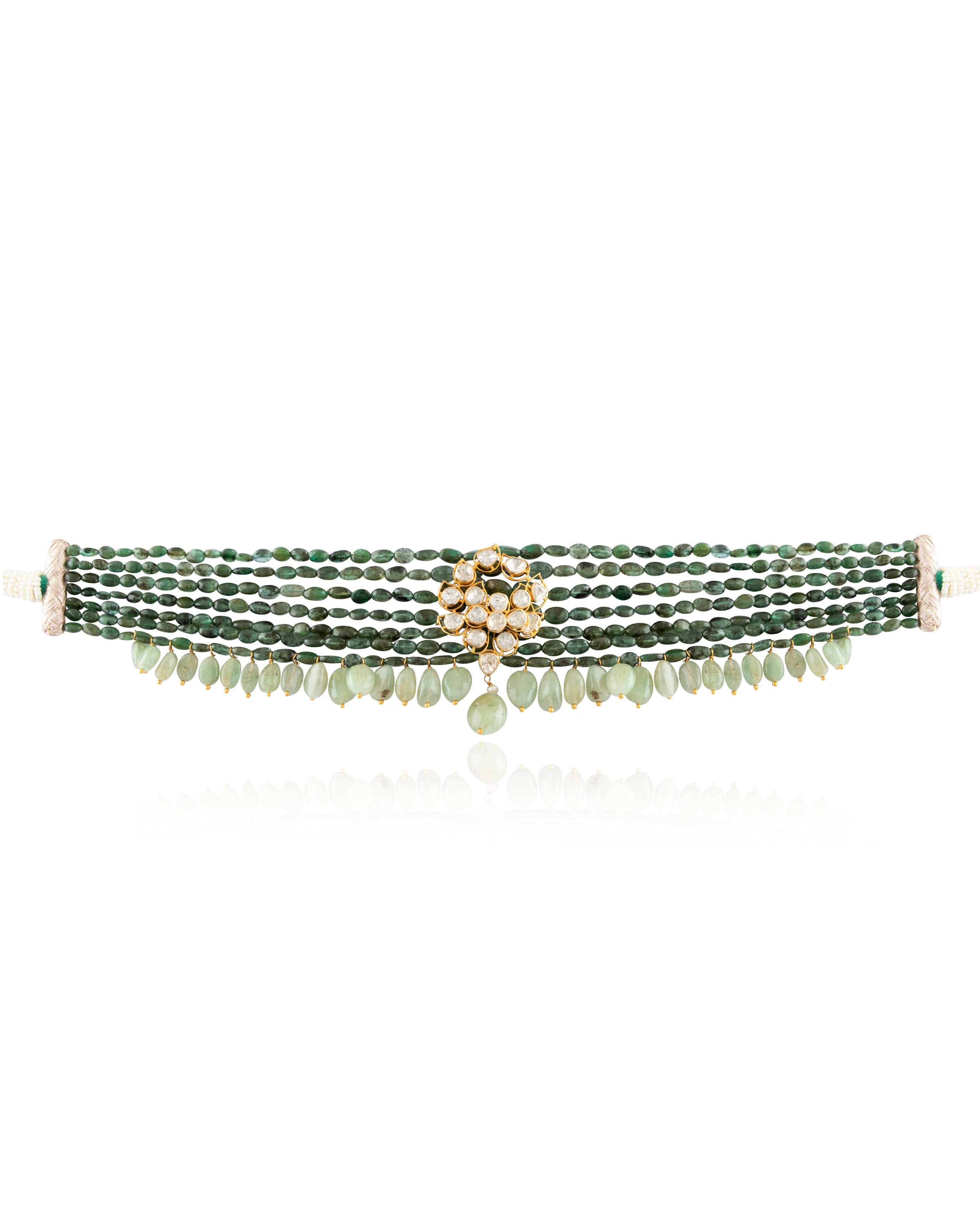 Mansha Polki Bead Choker