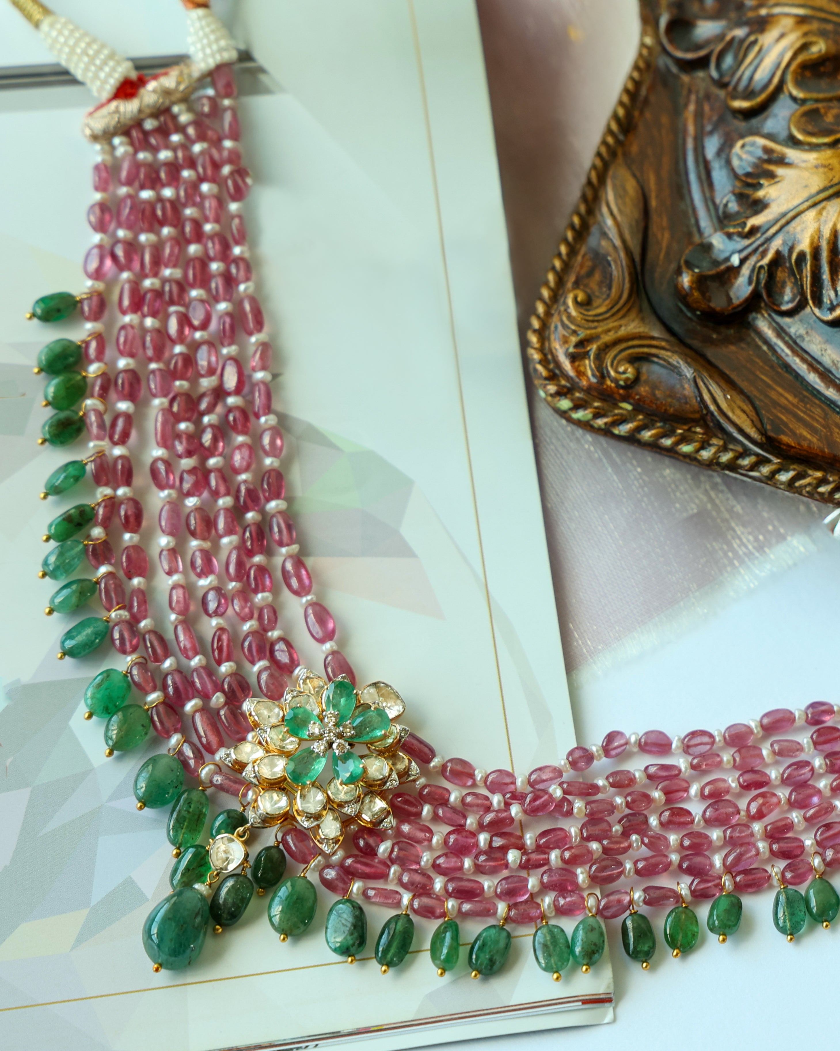 Neriah Polki Bead Choker