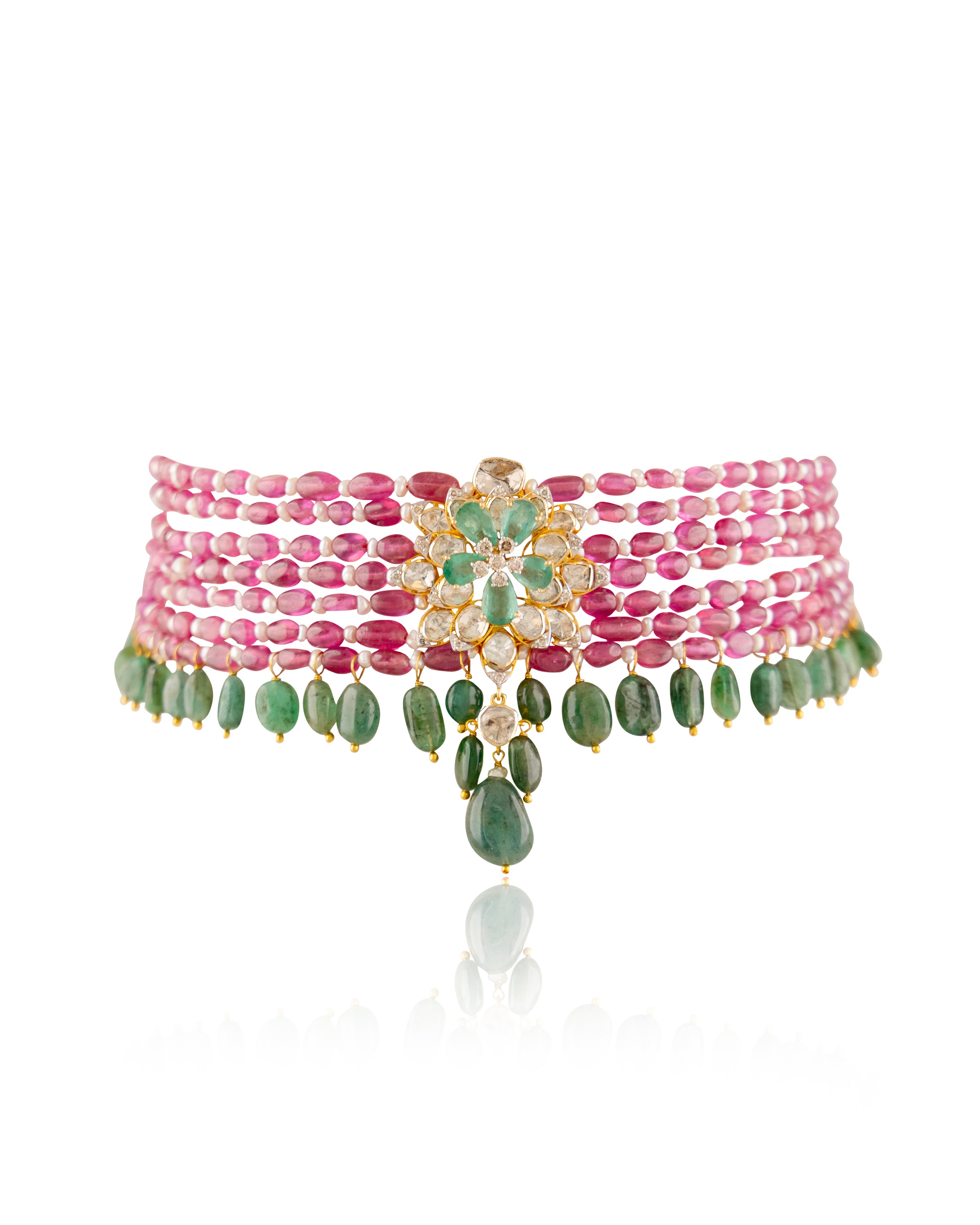 Neriah Polki Bead Choker