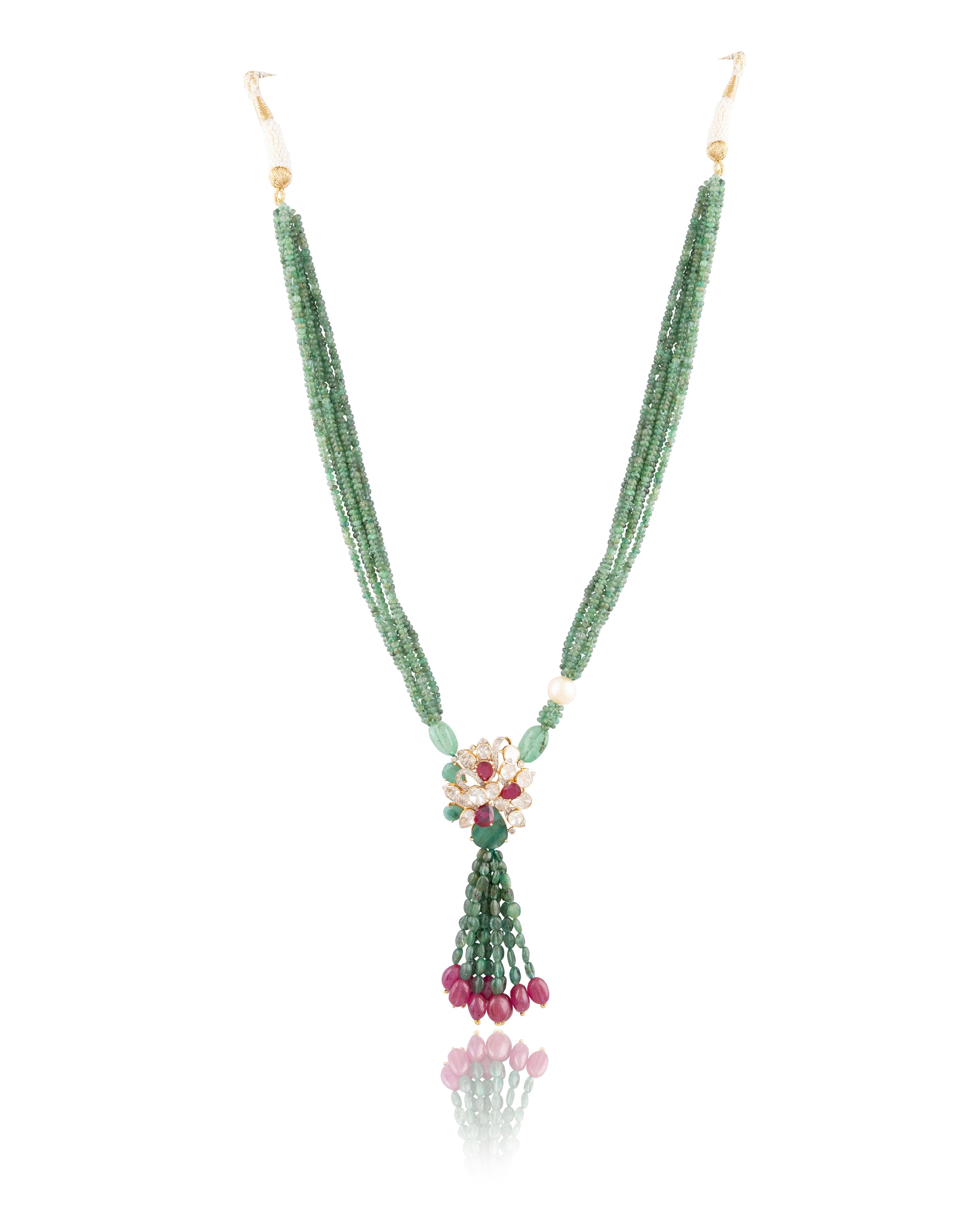 Ritika Polki And Diamond Bead Pendant
