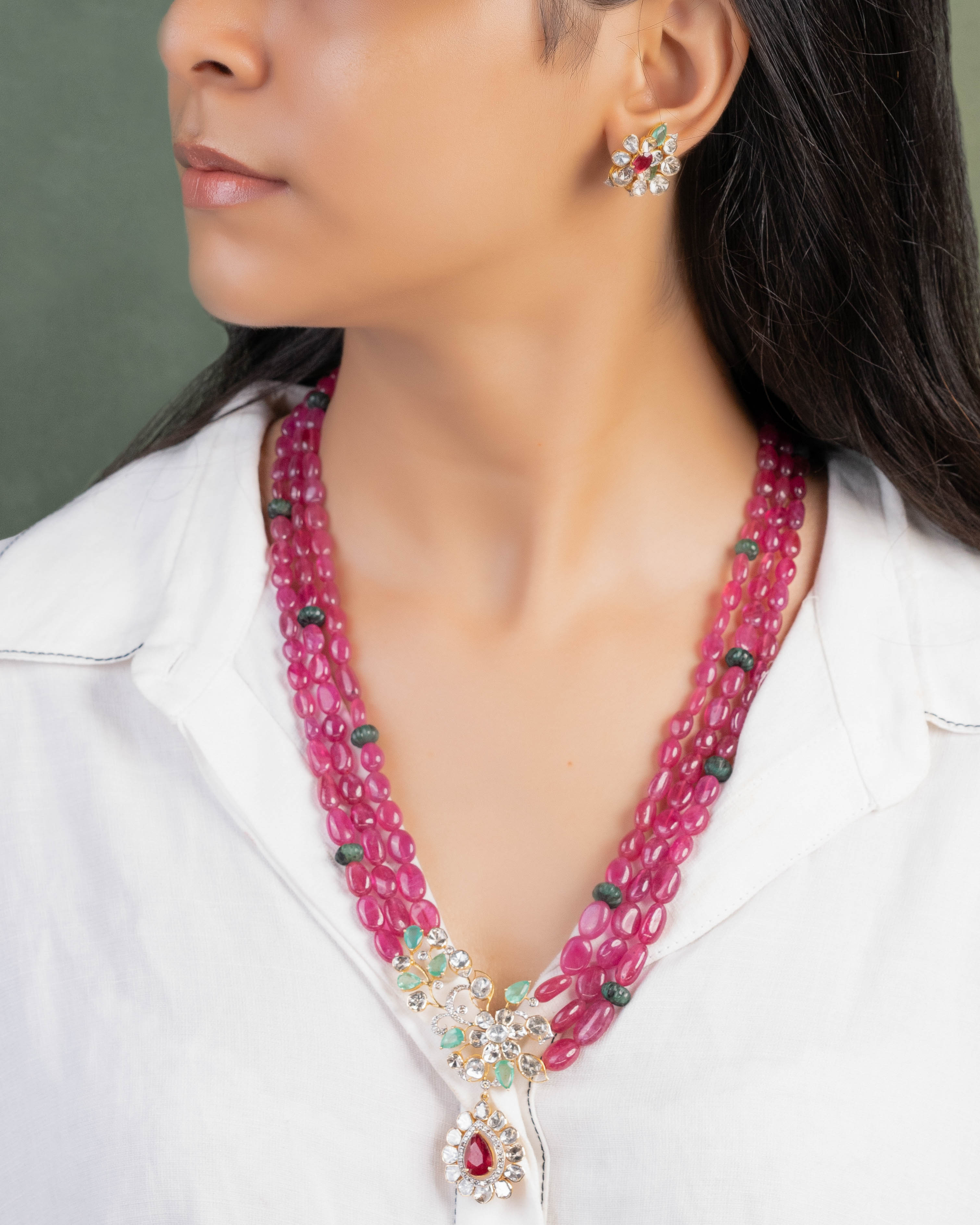 Roomi Polki And Diamond Tops