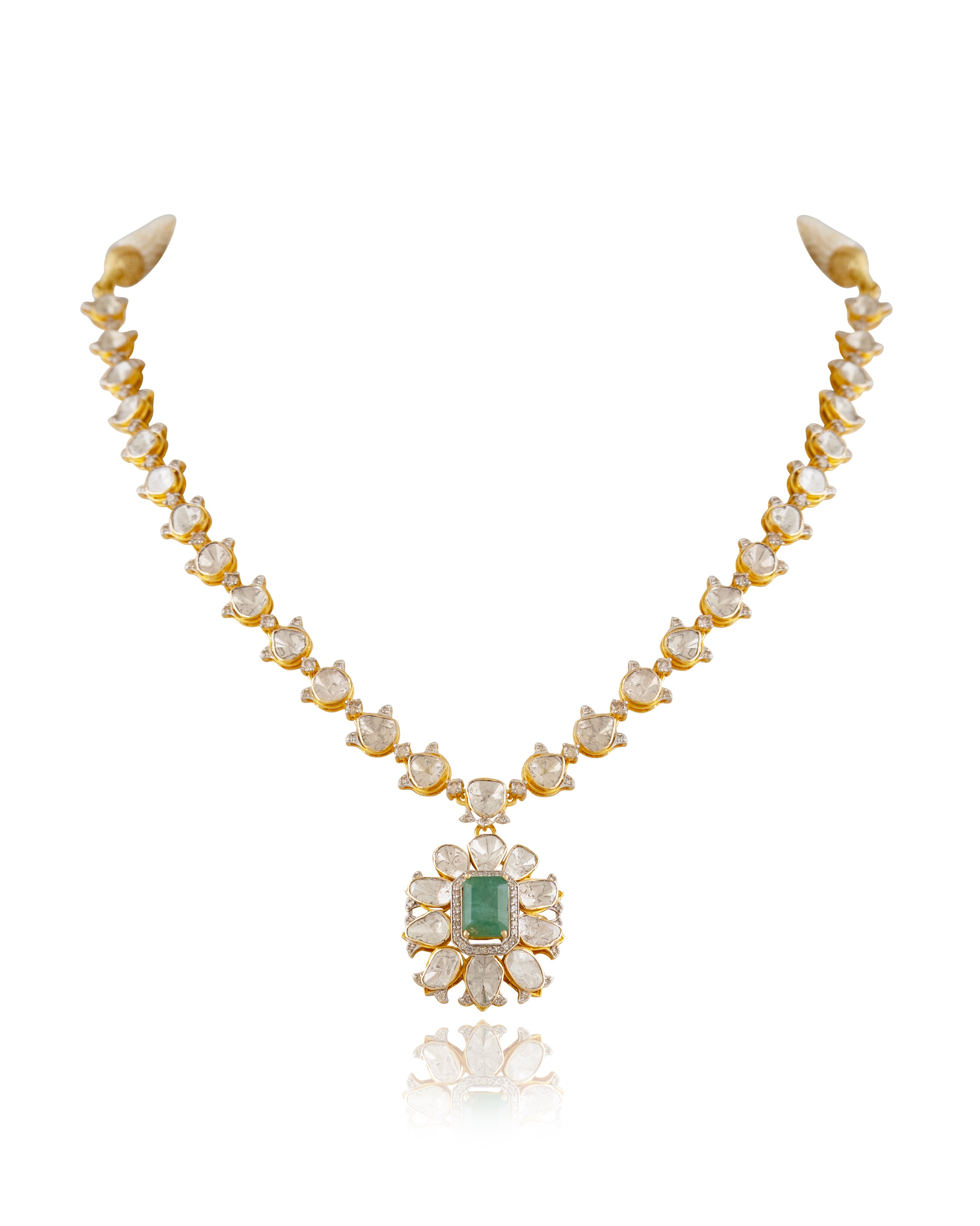 Saanvi Polki And Diamond Necklace