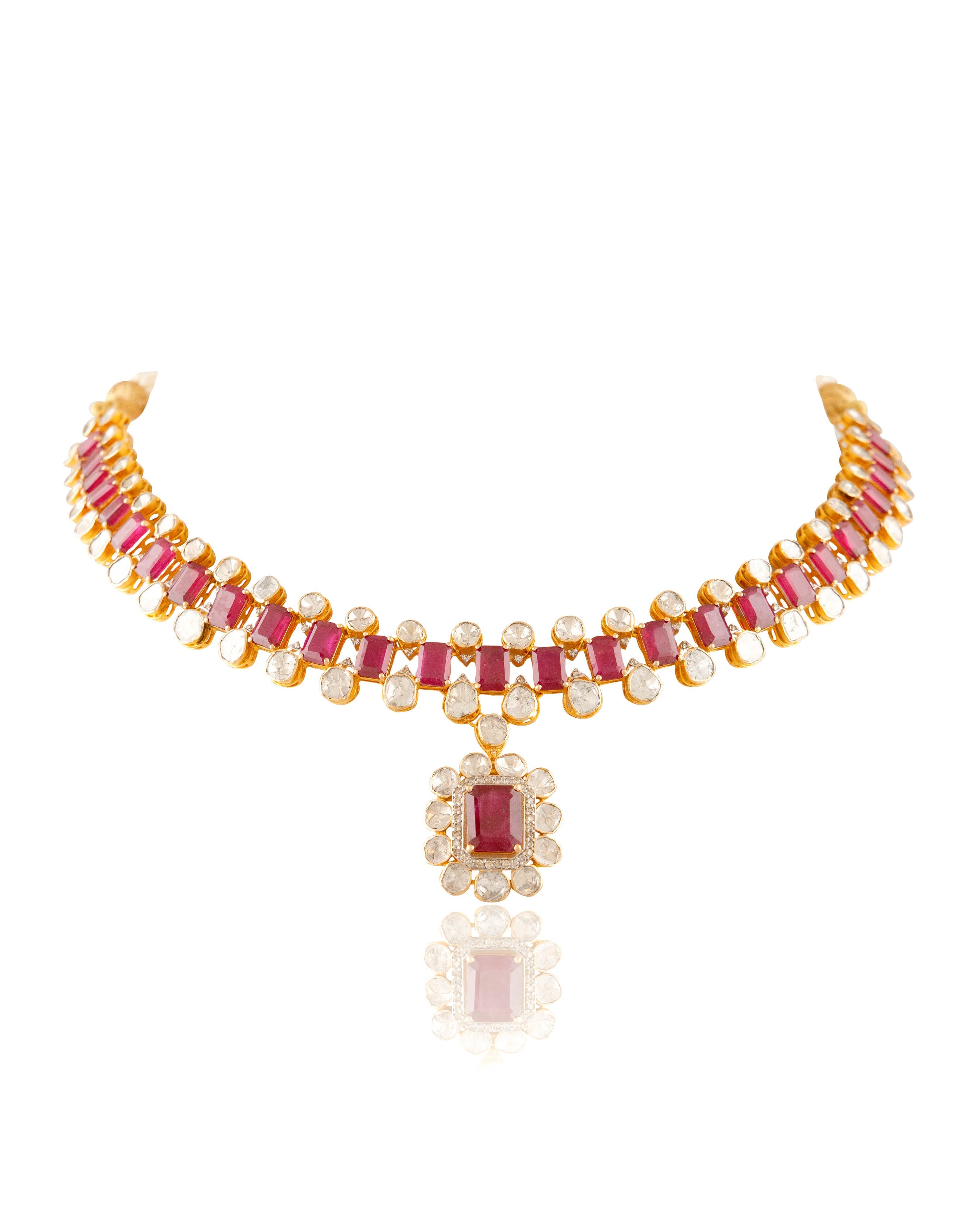 Saba Polki And Diamond Necklace