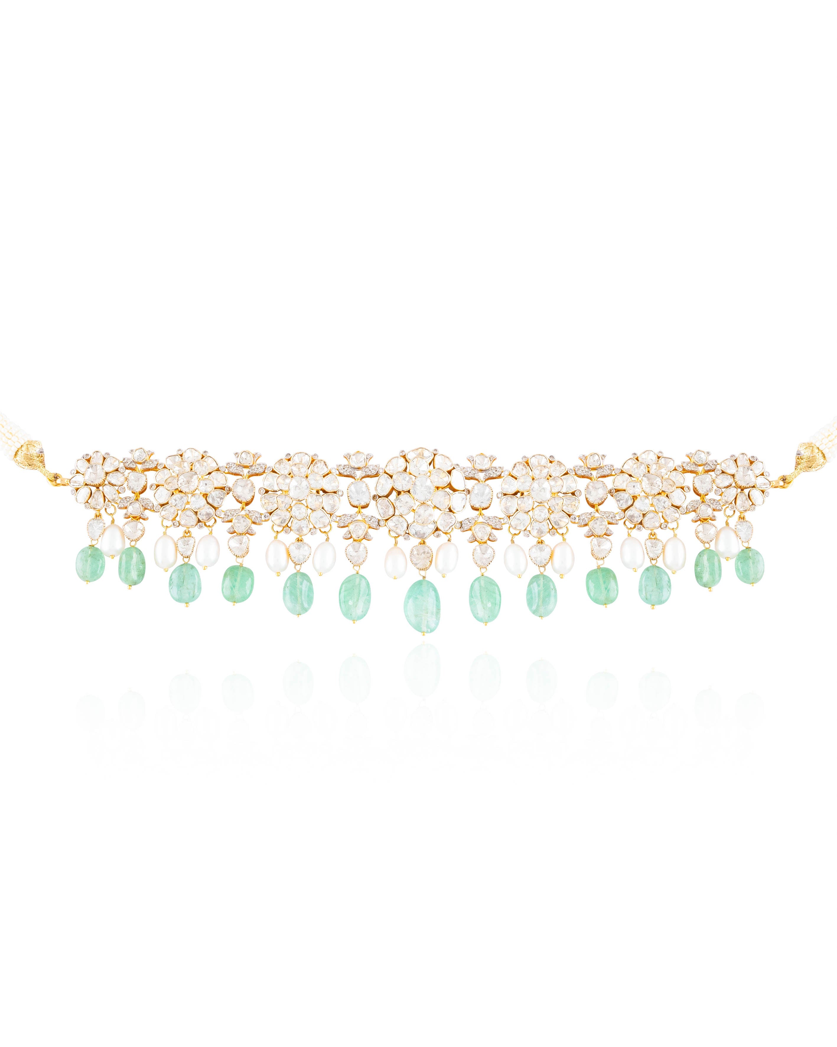 Nida Polki And Diamond Choker