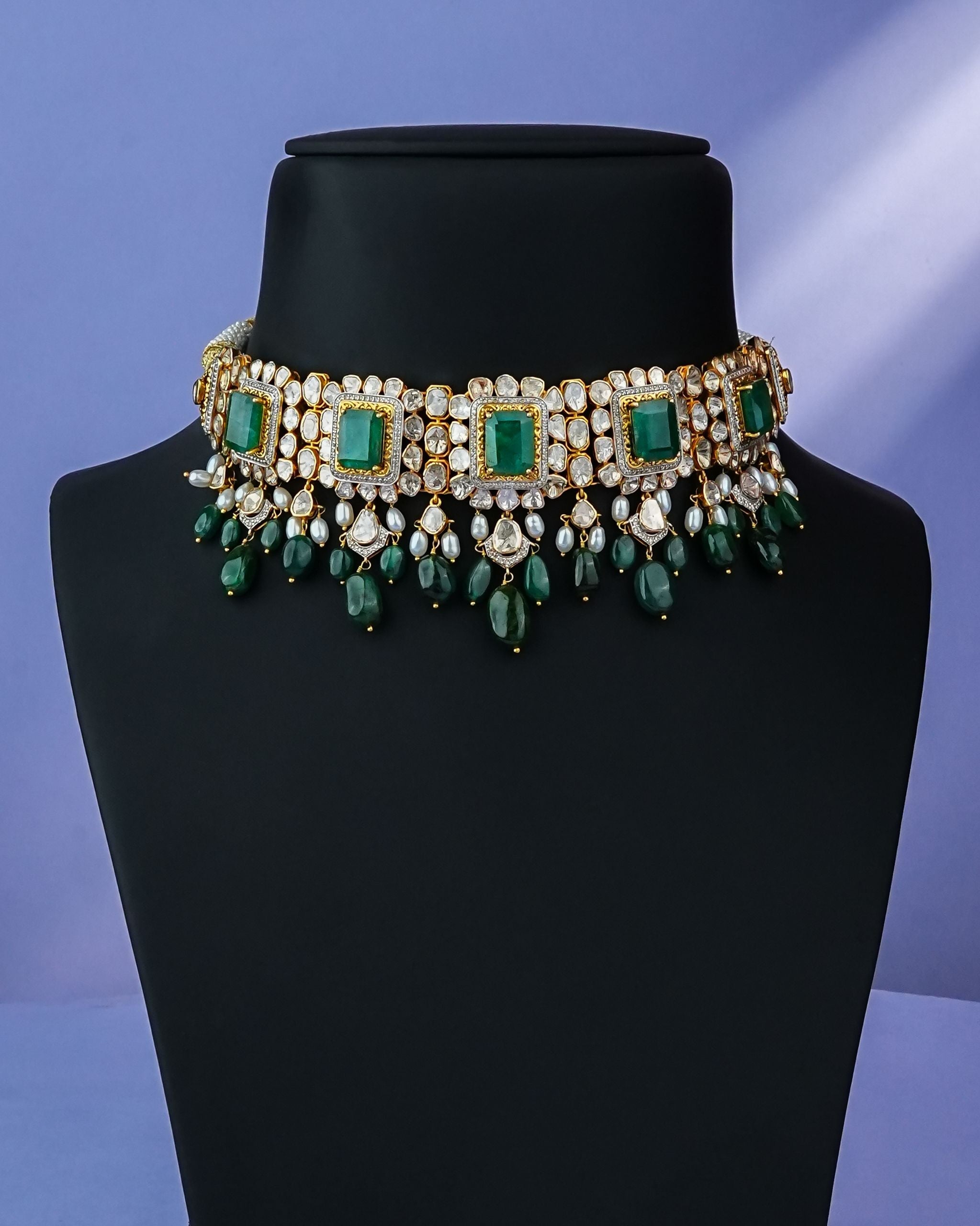 Kajal Polki And Diamond Choker