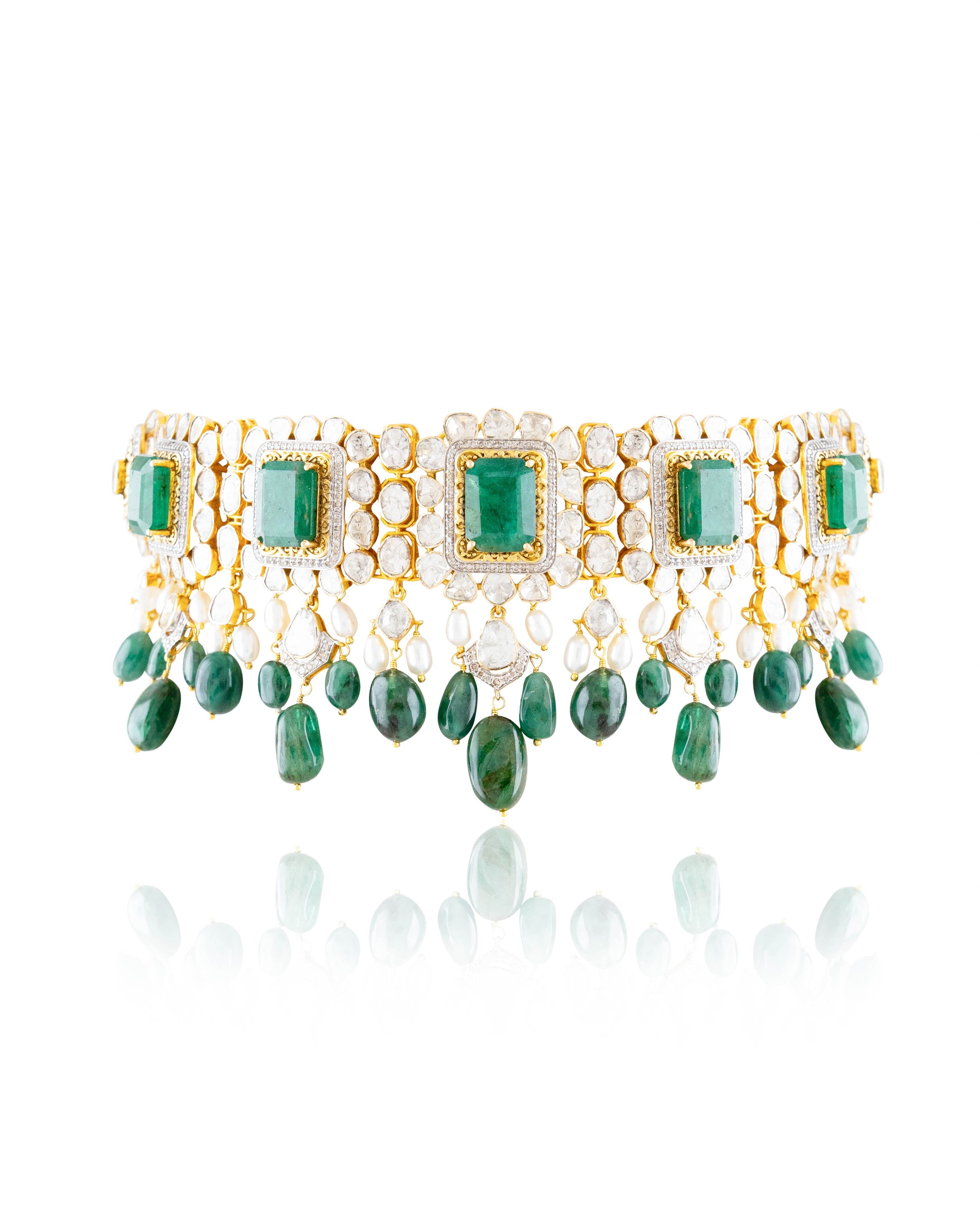 Kajal Polki And Diamond Choker