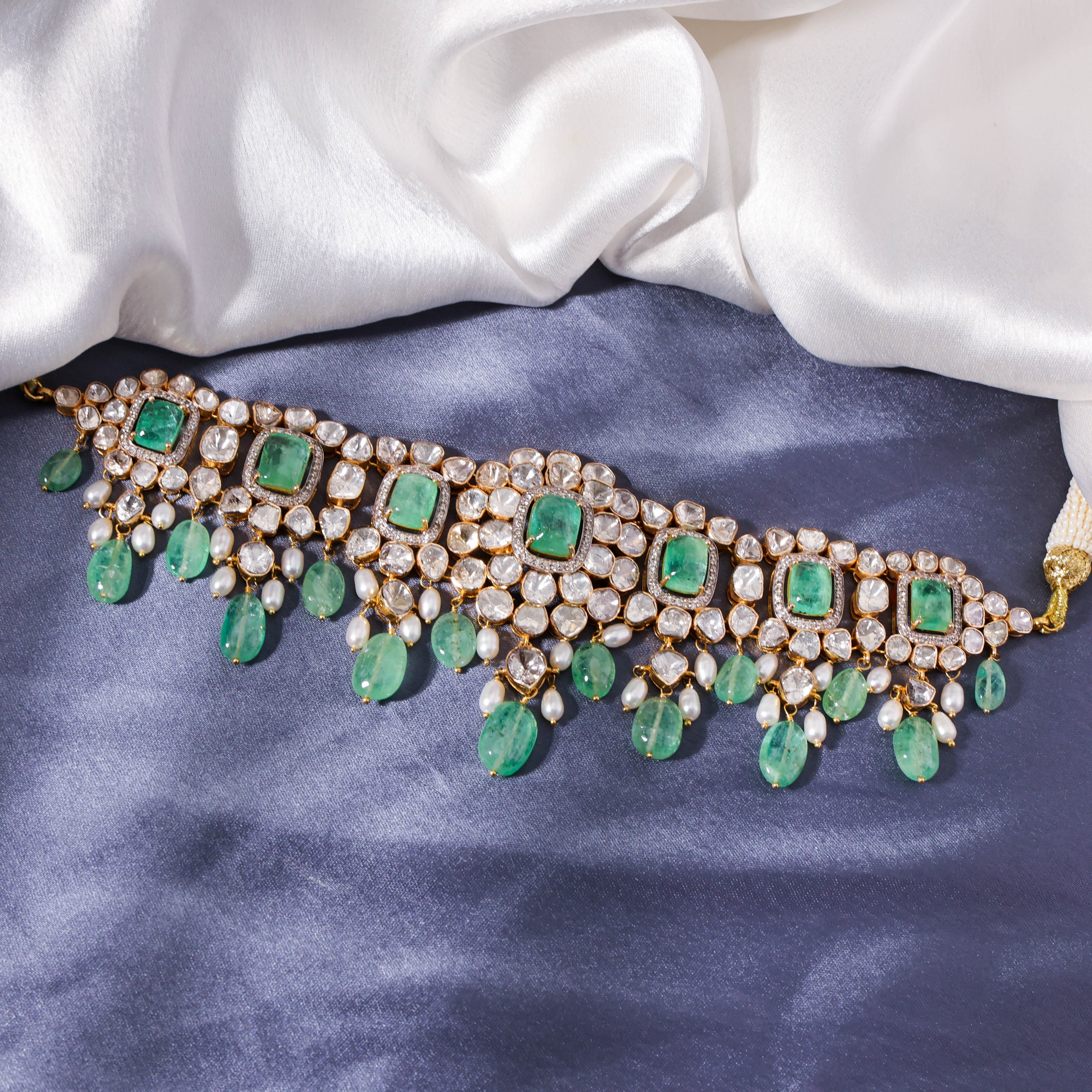 Yasha Polki And Diamond Choker