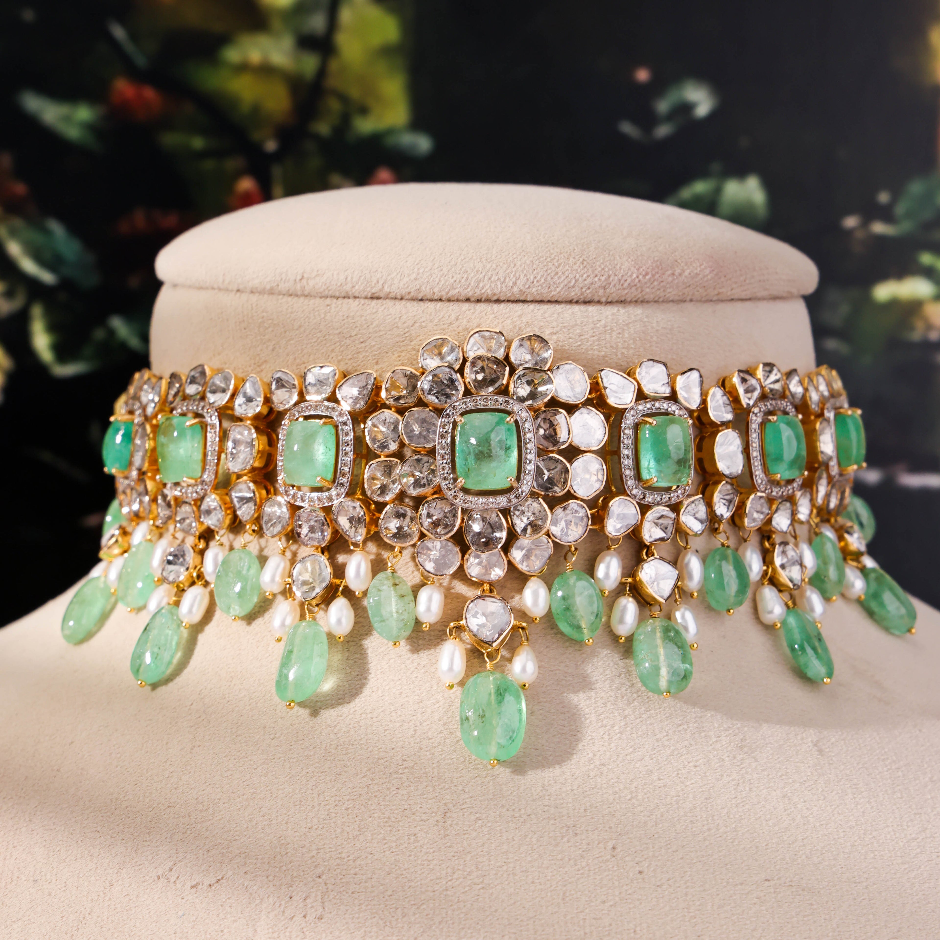 Yasha Polki And Diamond Choker