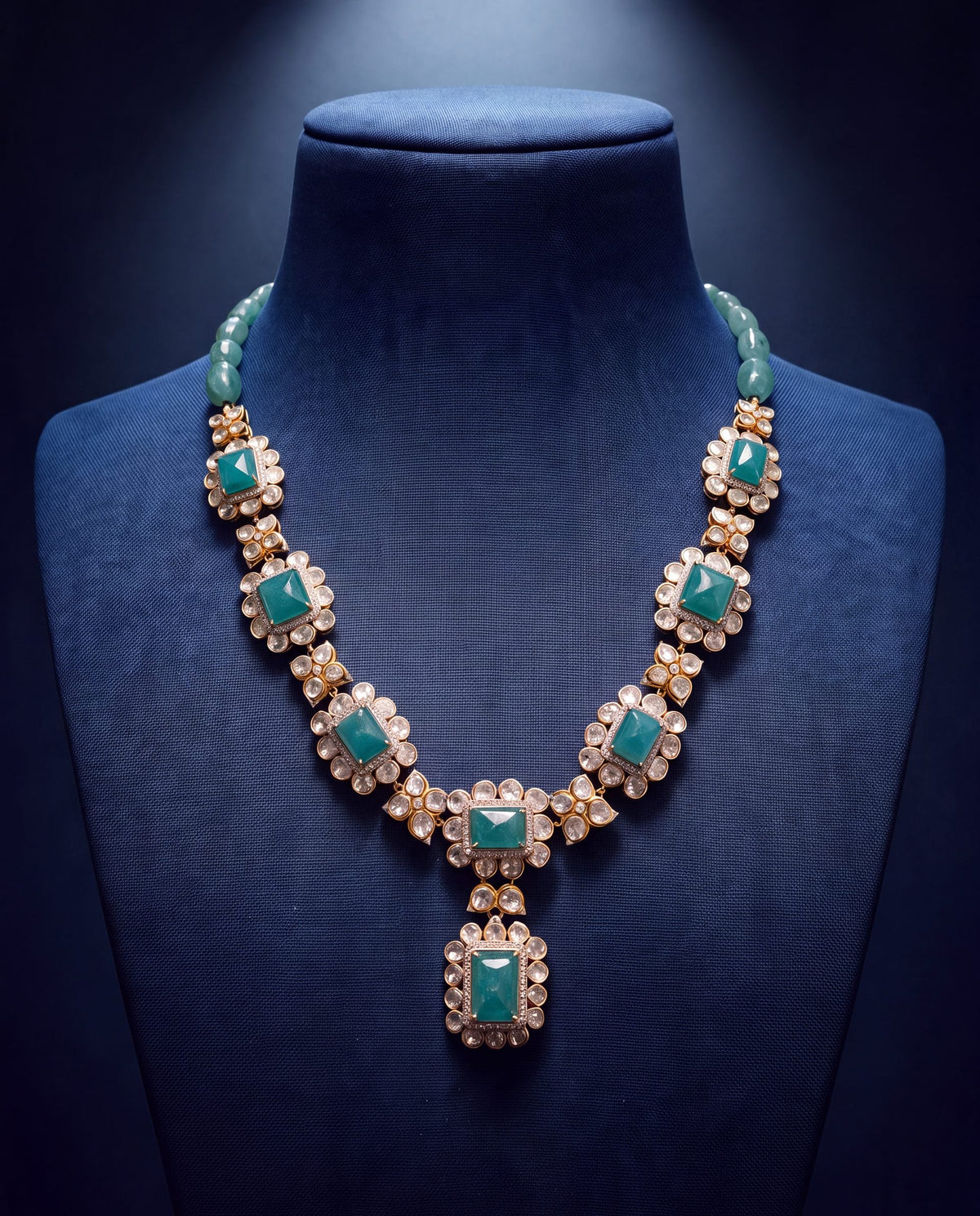 Idika Polki And Diamond Necklace