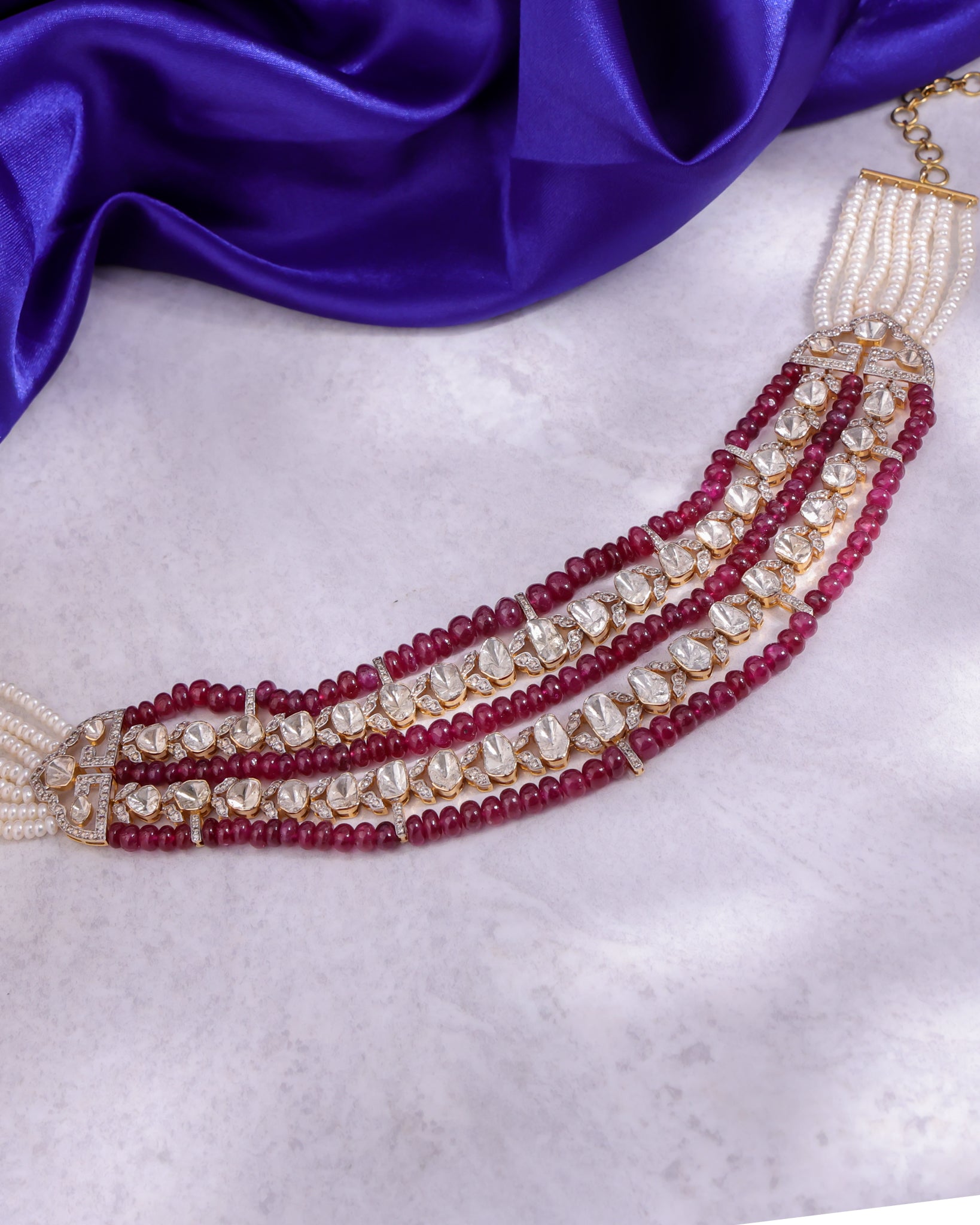 Tina Polki And Diamond Choker