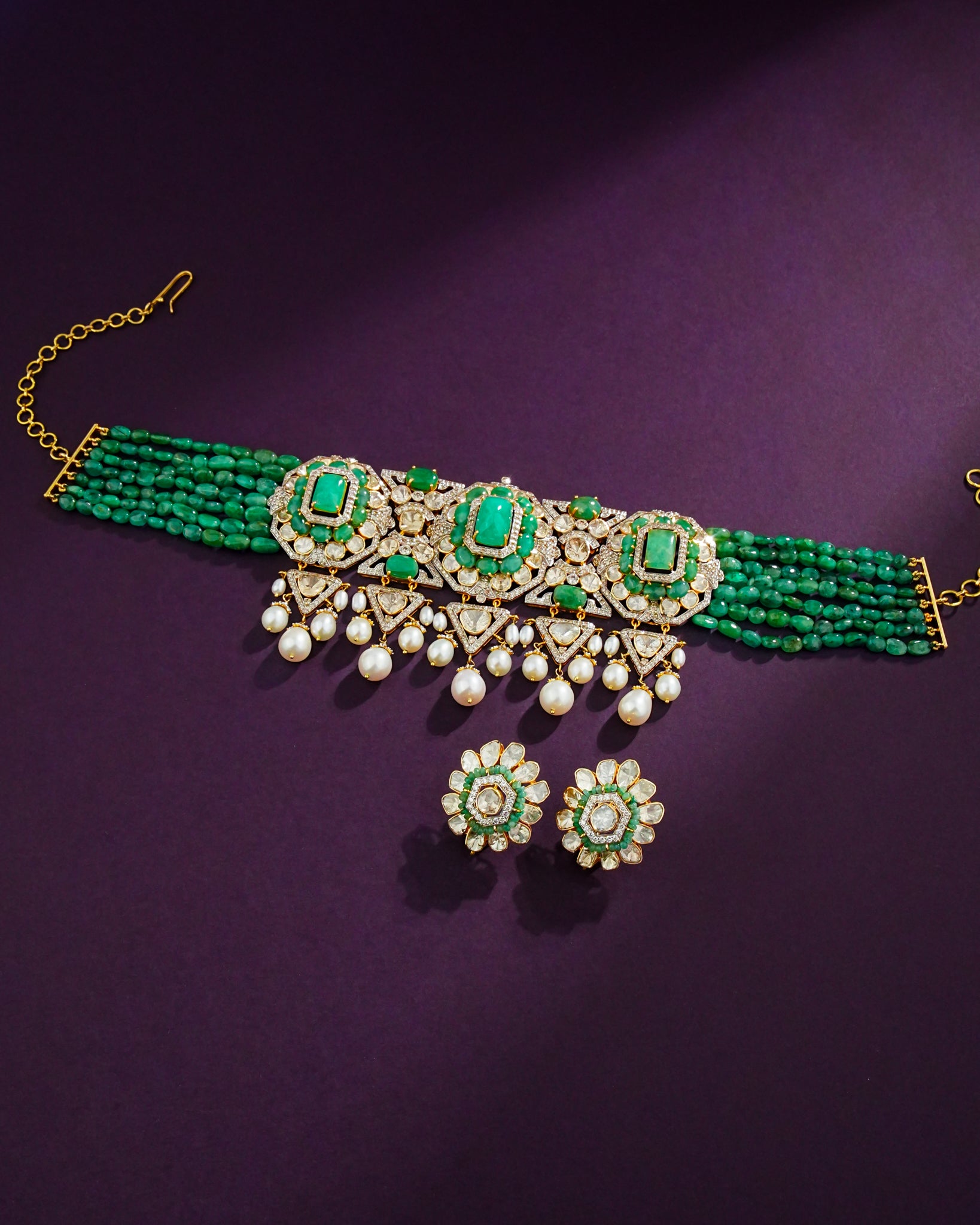 Yasna Polki And Diamond Choker