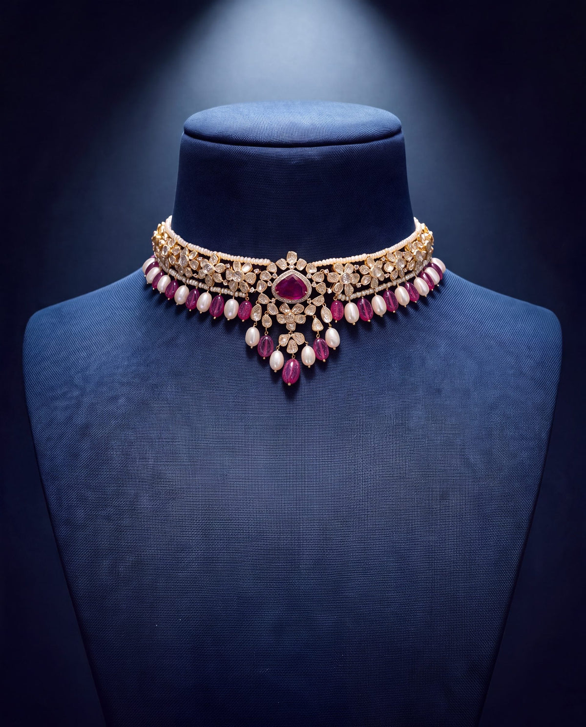 Elara Polki And Diamond Choker