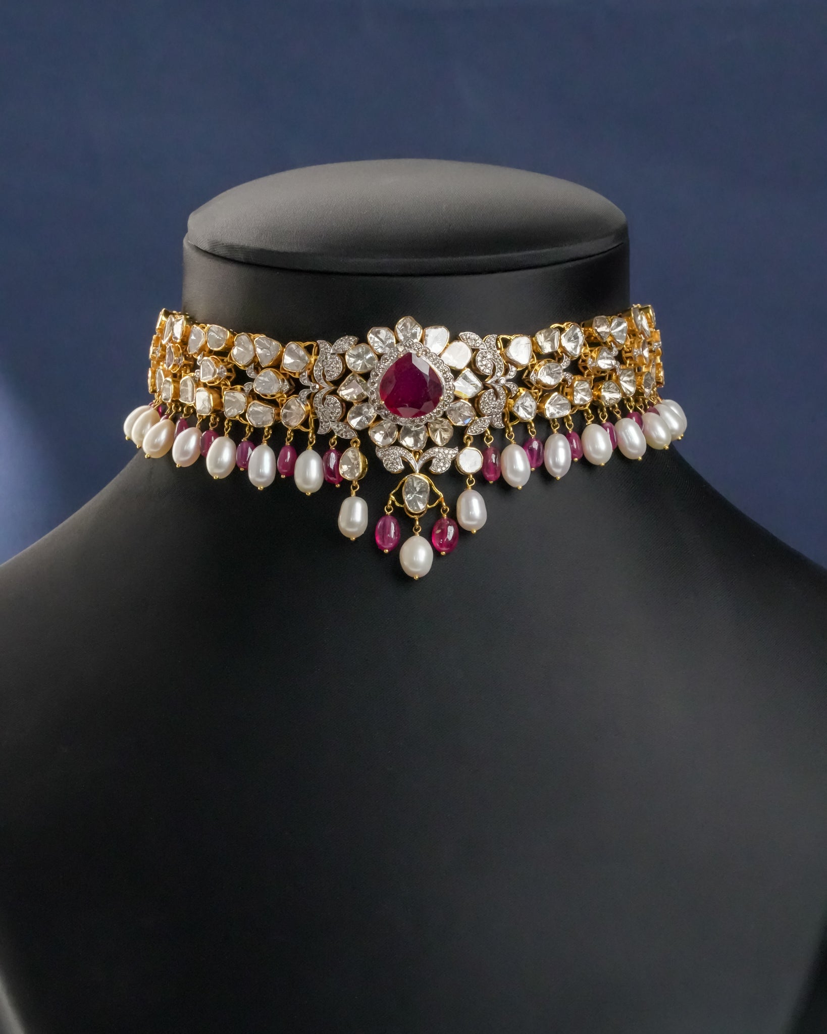 Insha Polki And Diamond Choker