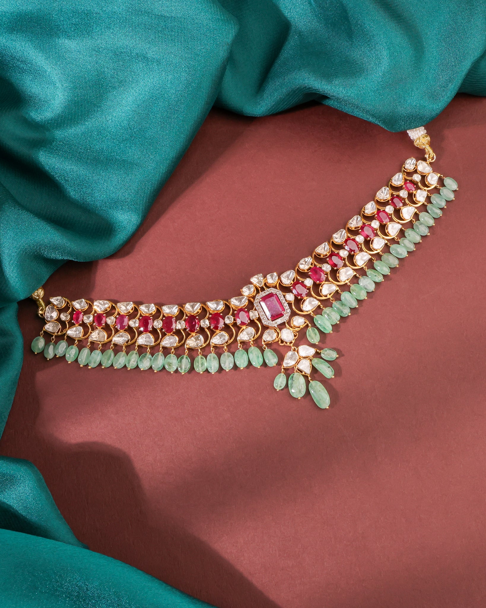 Portia Polki And Diamond Choker