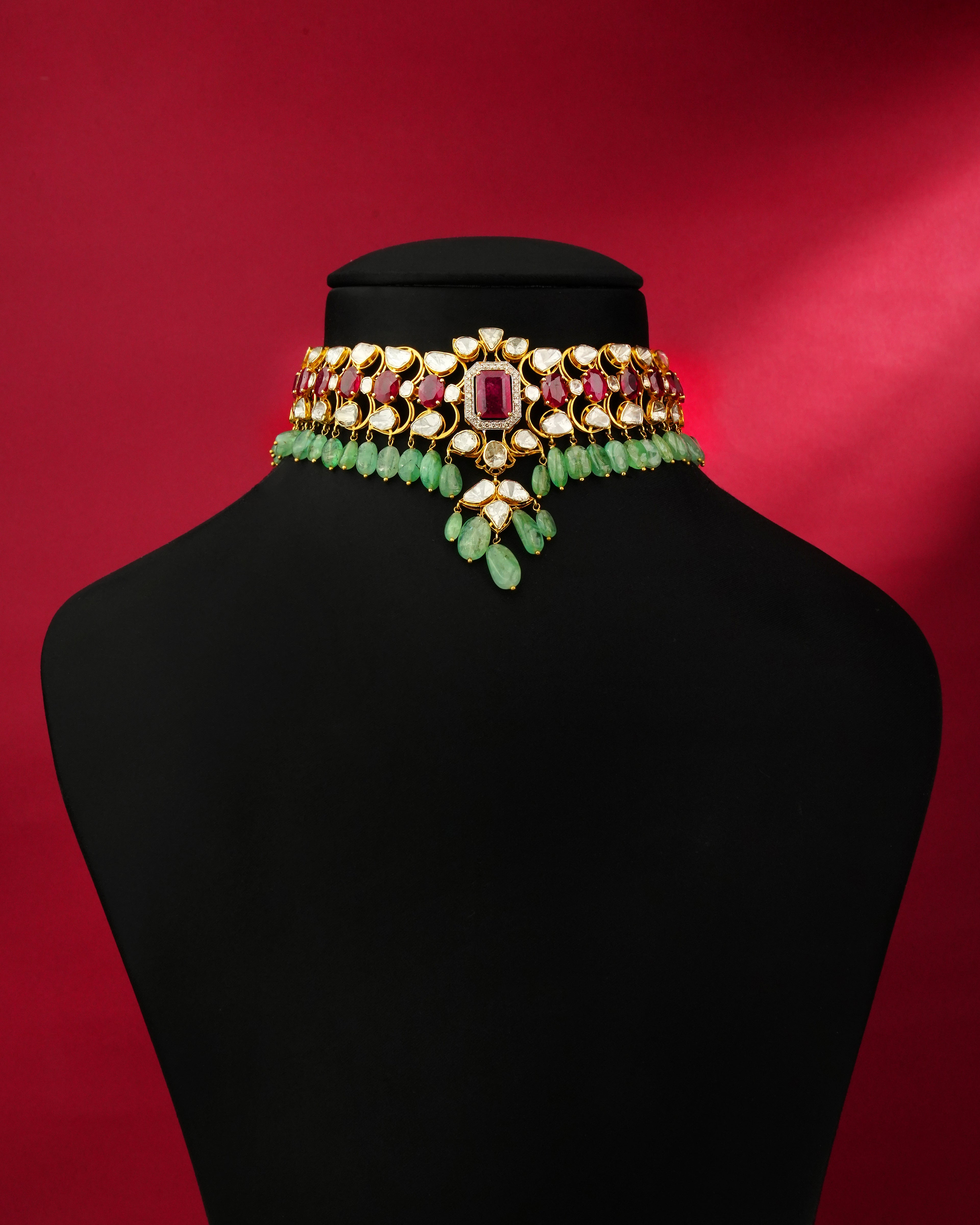 Portia Polki And Diamond Choker