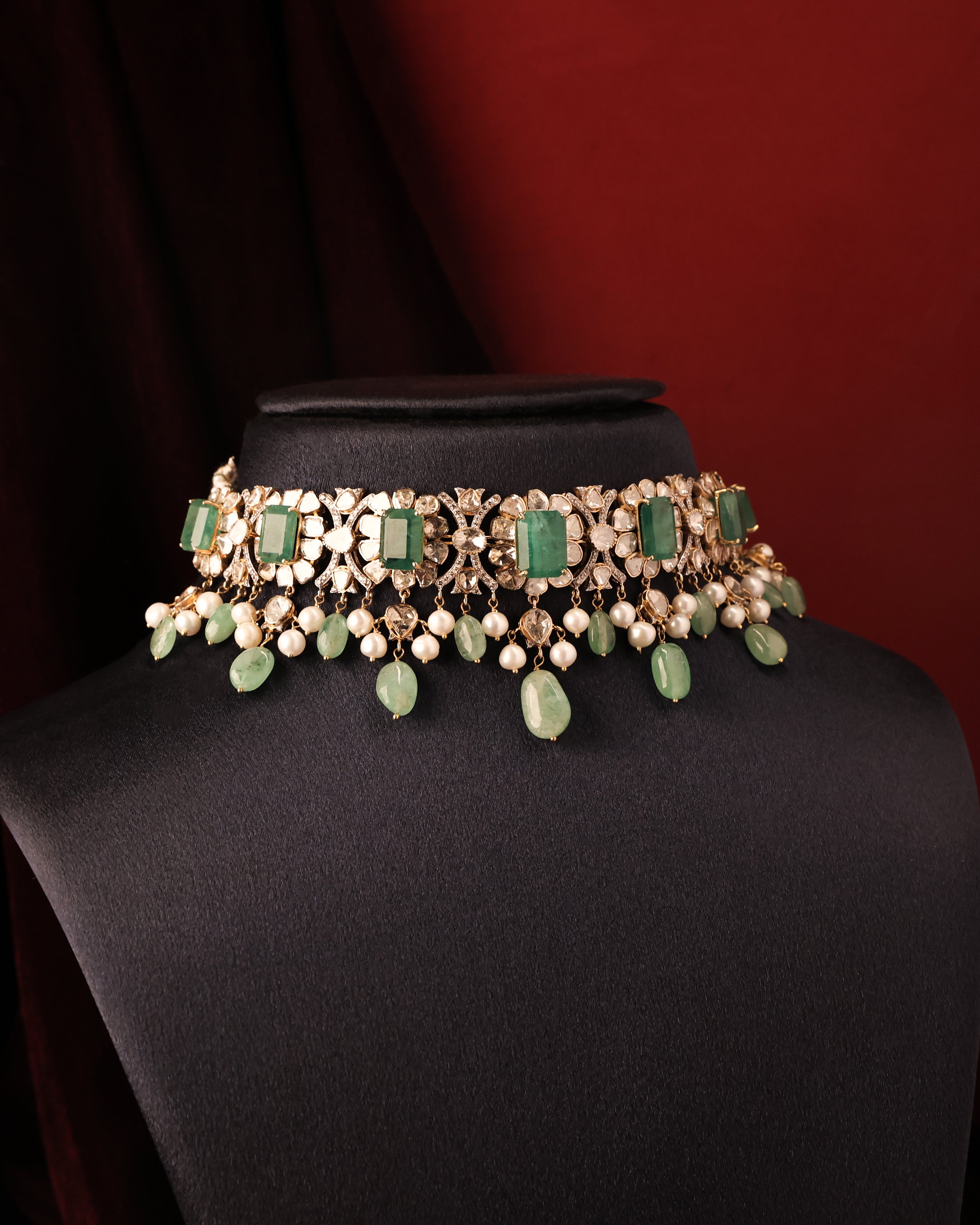 Bianca Polki And Diamond Choker