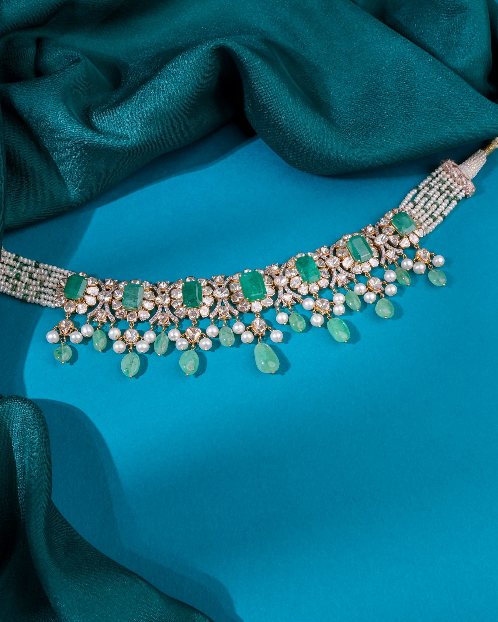 Bianca Polki And Diamond Choker