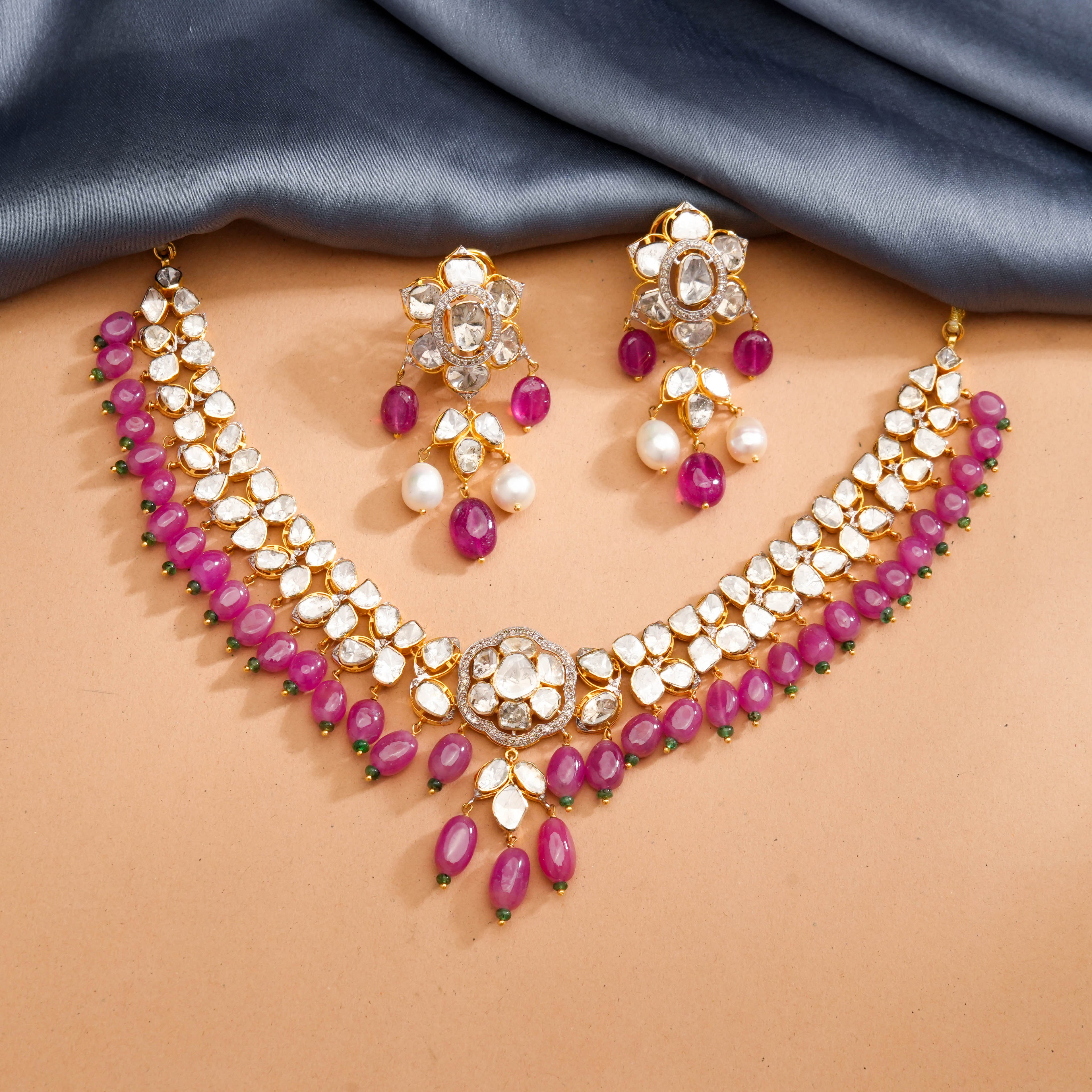 Jagruti Polki And Diamond Choker