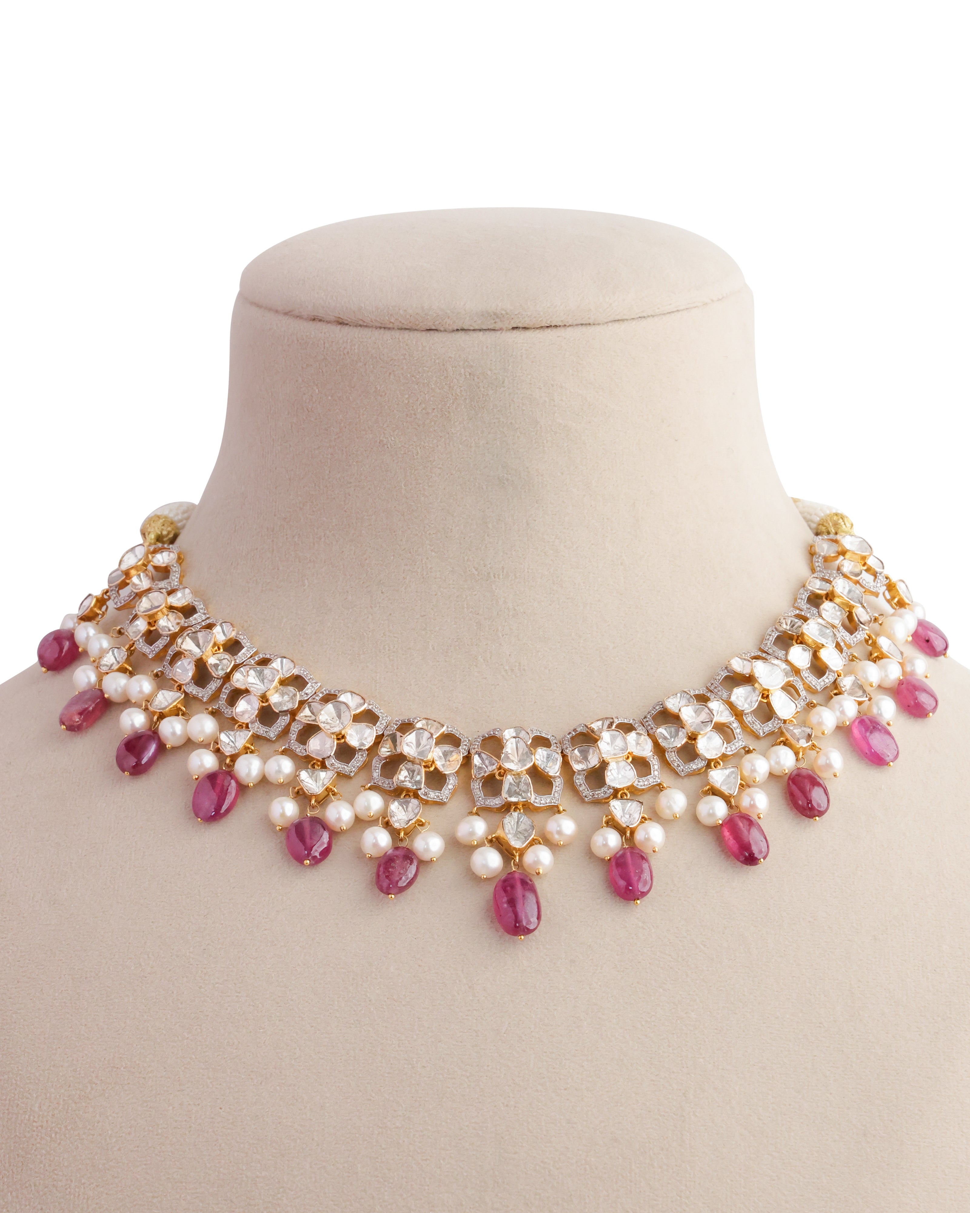 Ashwini Polki And Diamond Necklace