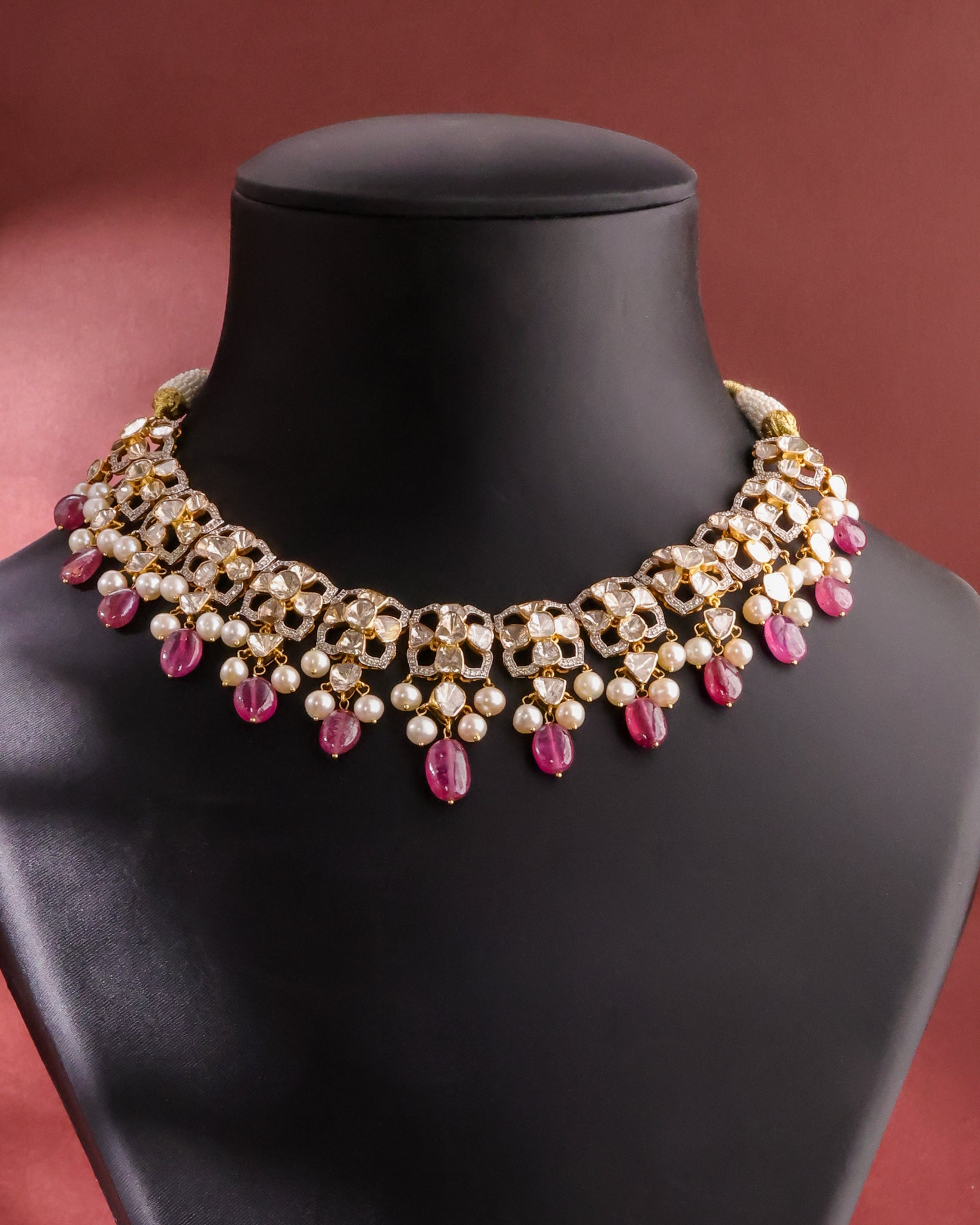 Kira Polki And Diamond Necklace