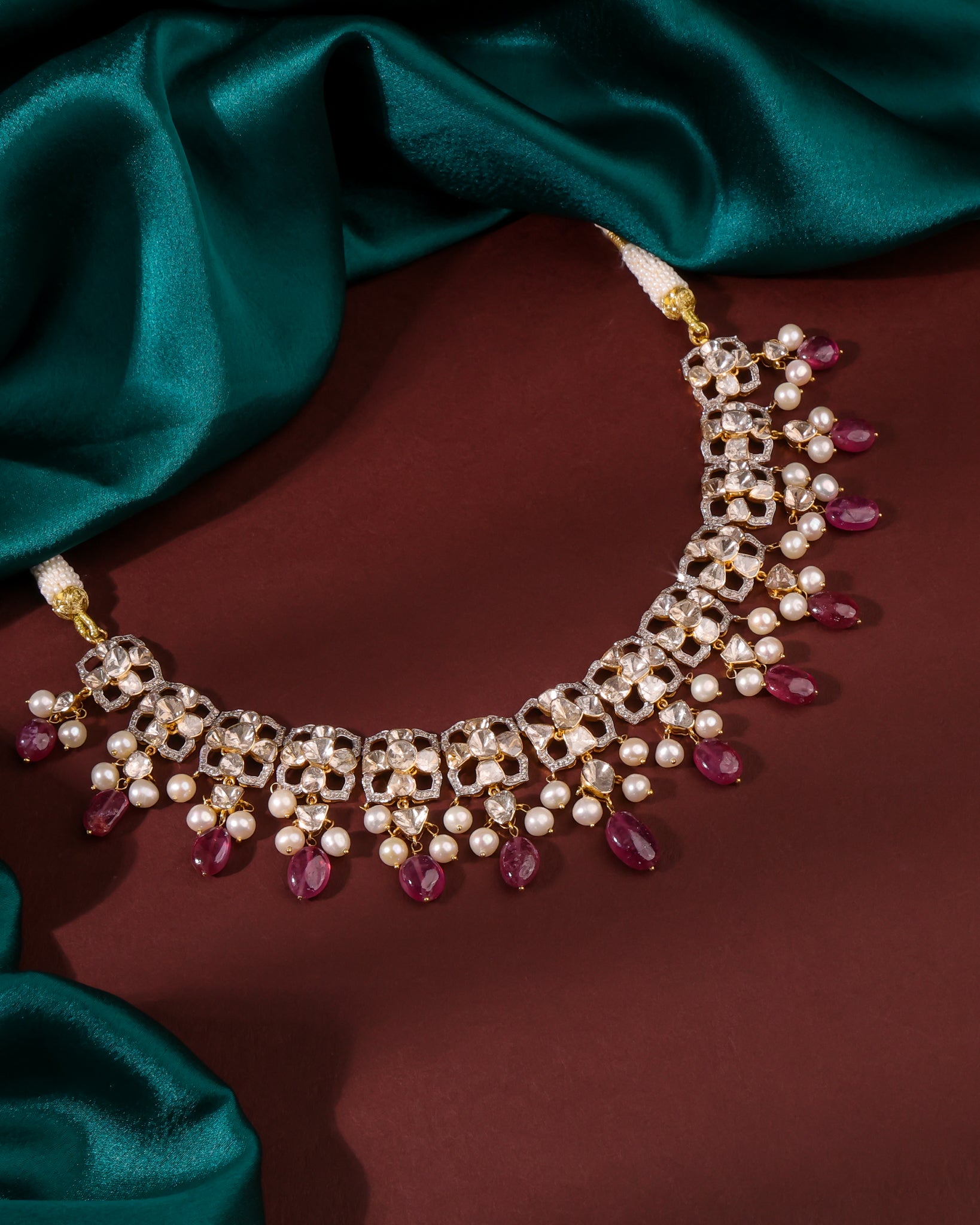 Kira Polki And Diamond Necklace