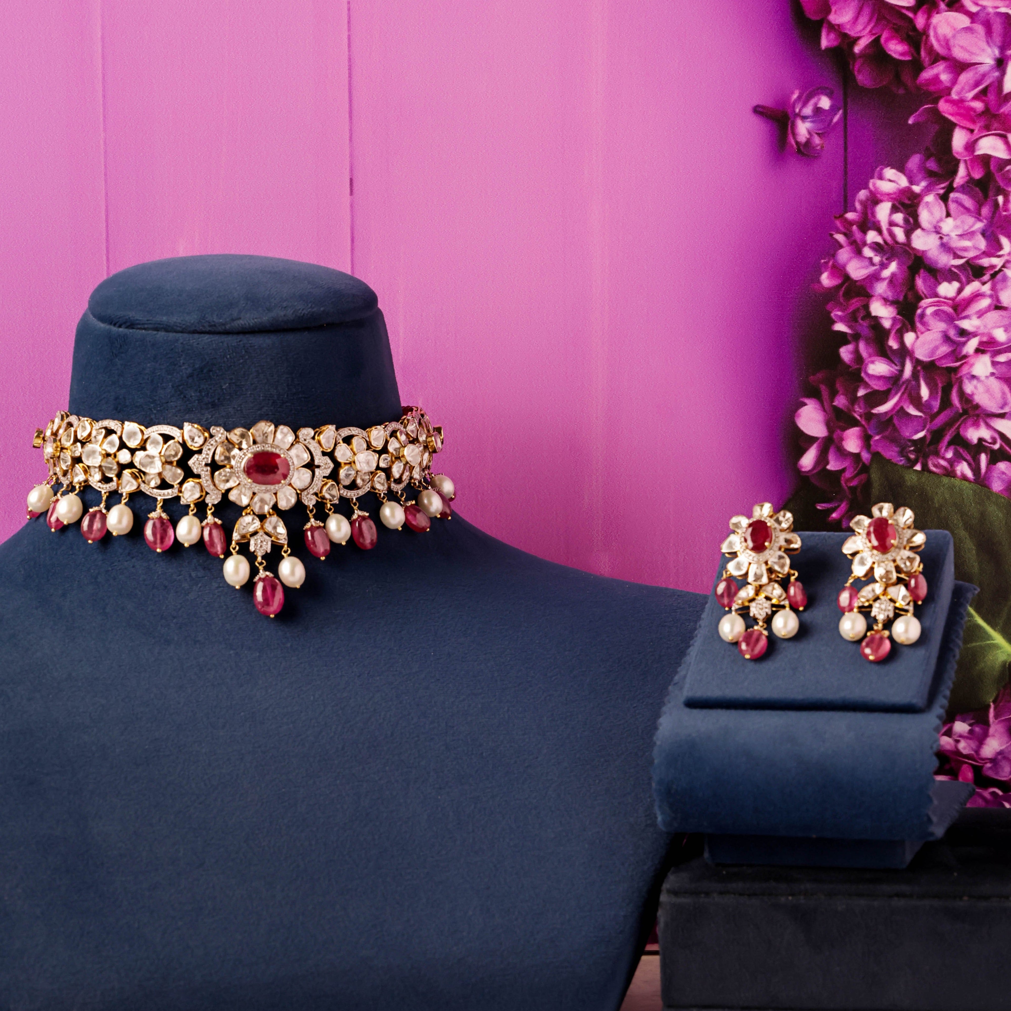 Shivika Polki And Diamond Choker