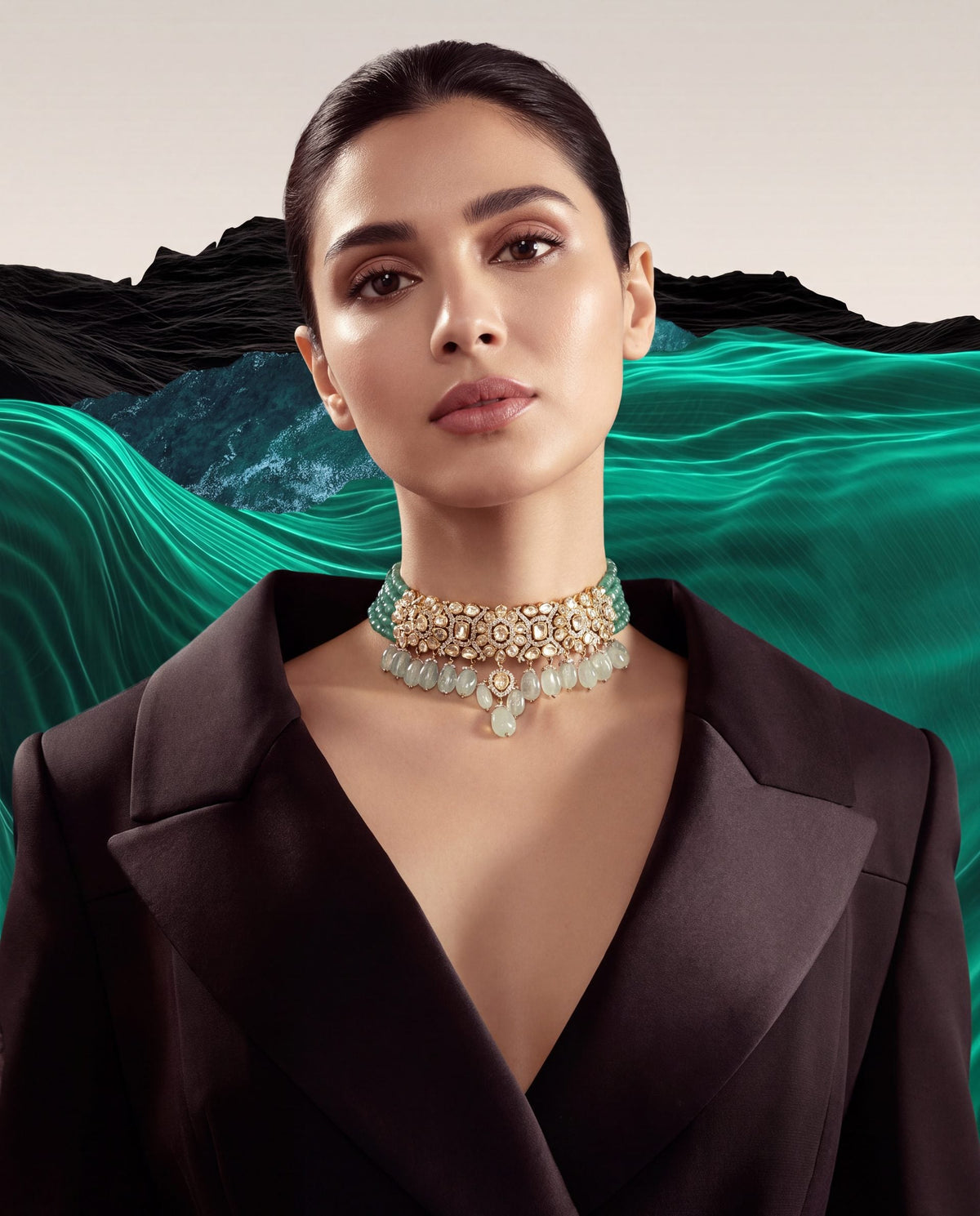 Manjari Polki And Diamond Choker