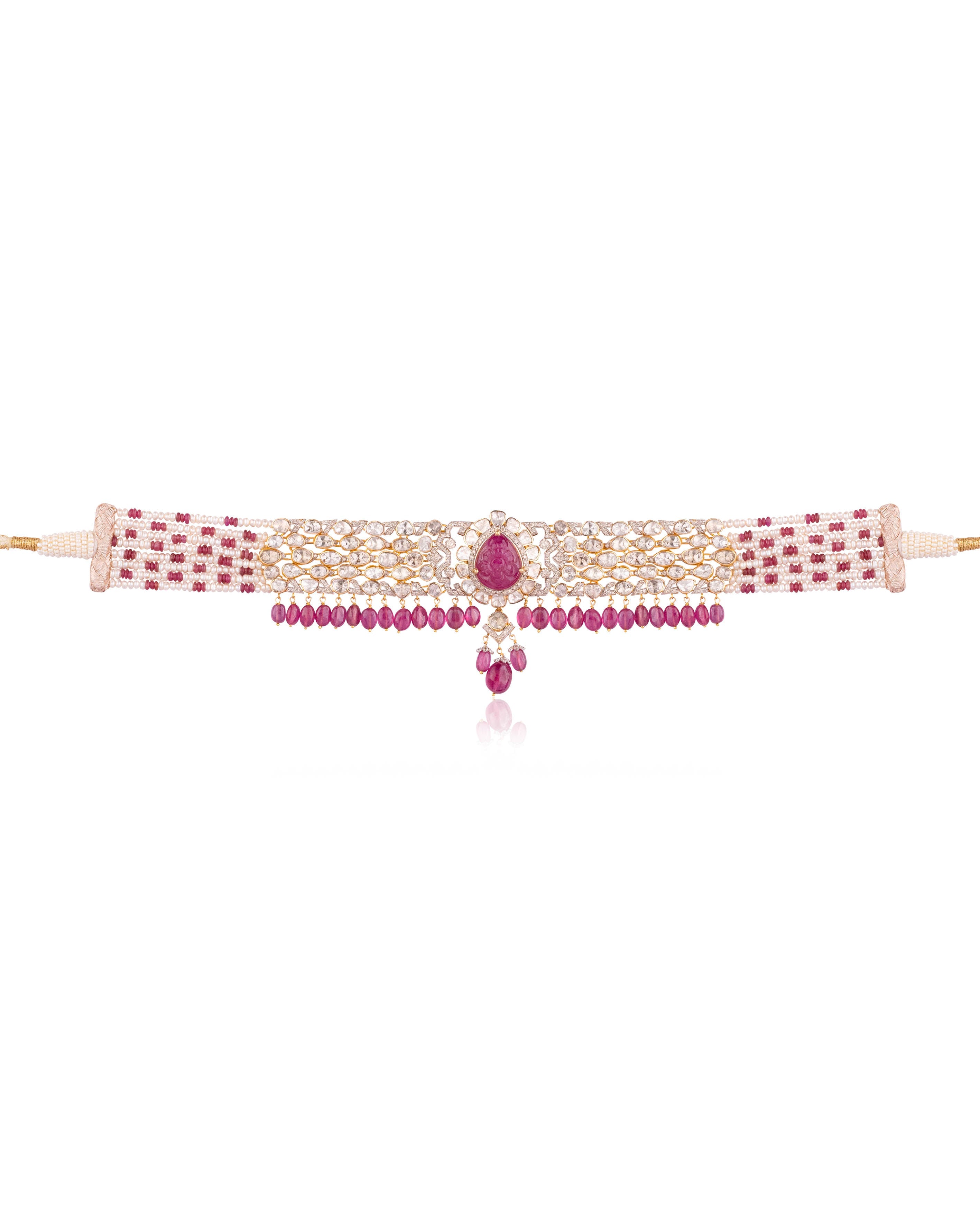 Oraya Polki And Diamond Choker