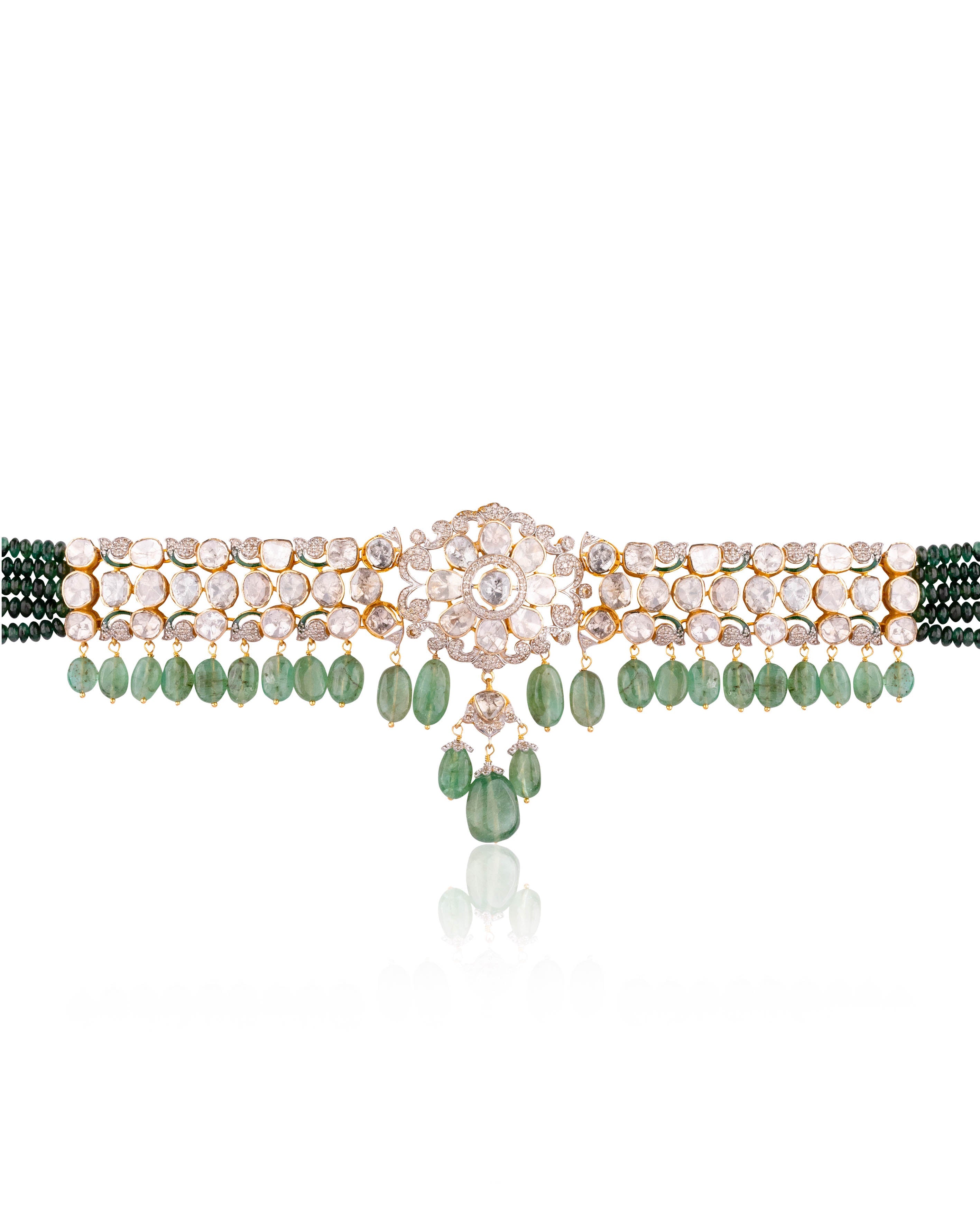 Mevish Polki And Diamond Choker