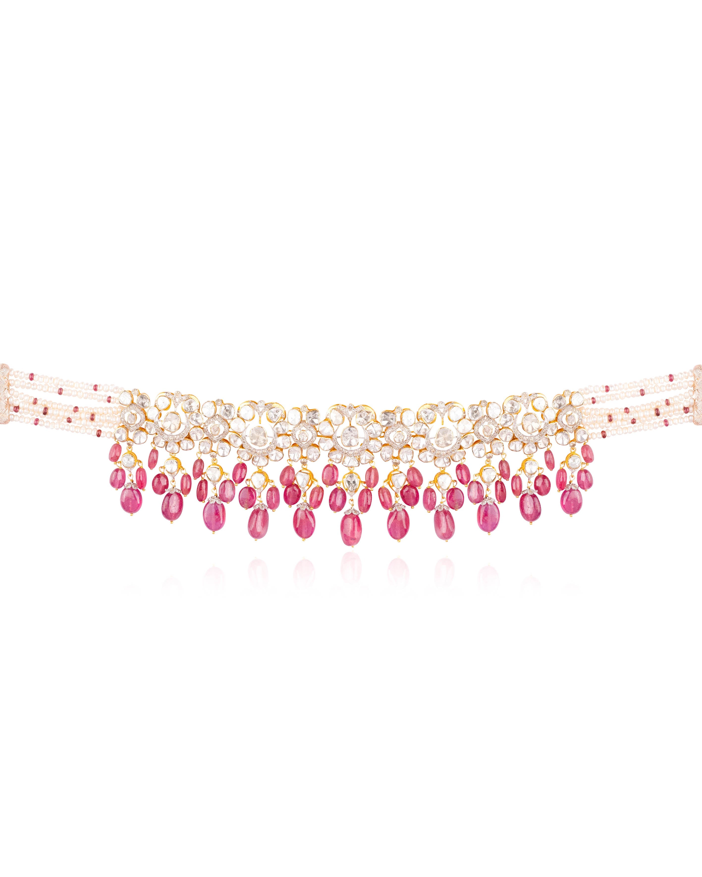Gauri Polki And Diamond Choker