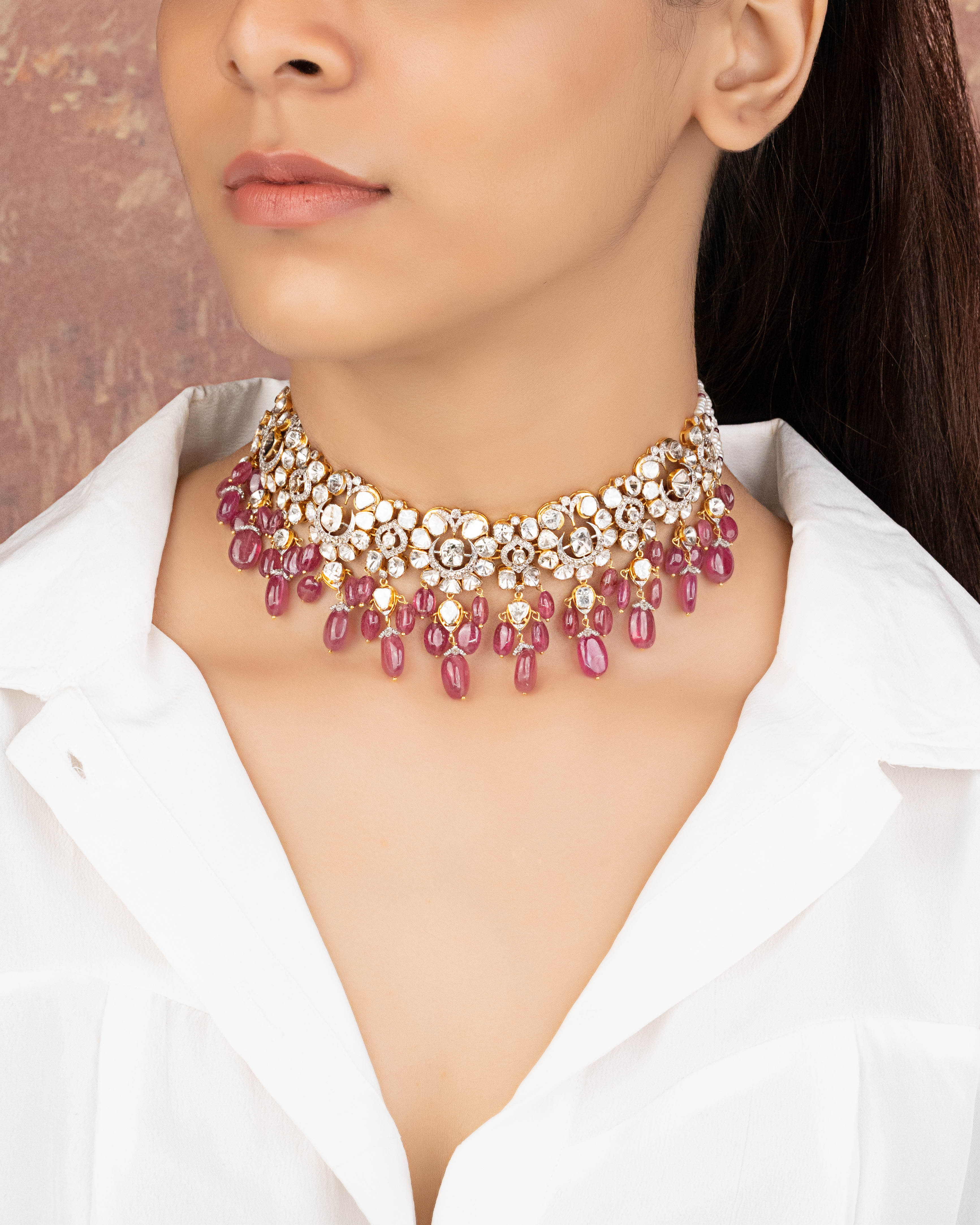 Gauri Polki And Diamond Choker
