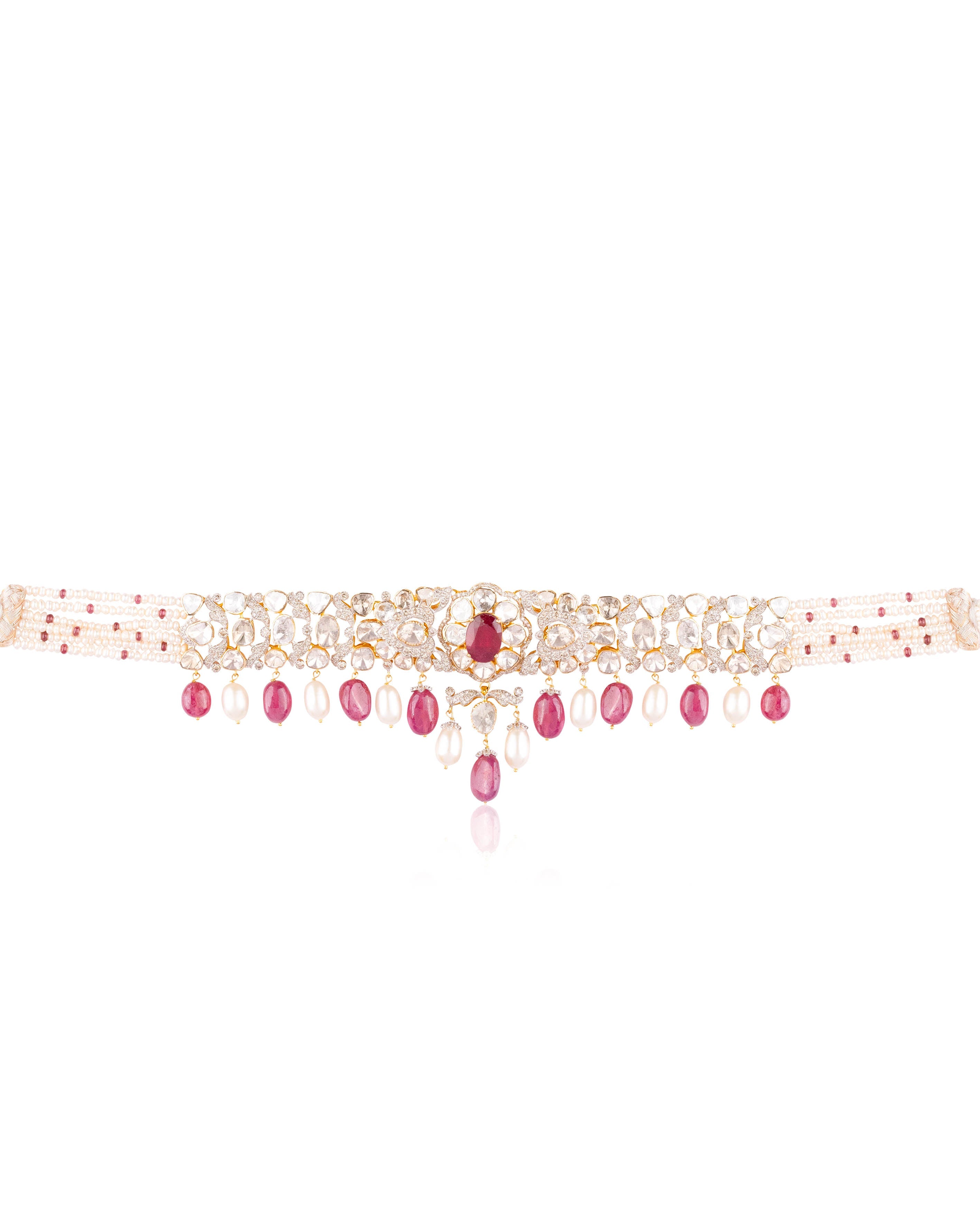 Krishti Polki And Diamond Choker