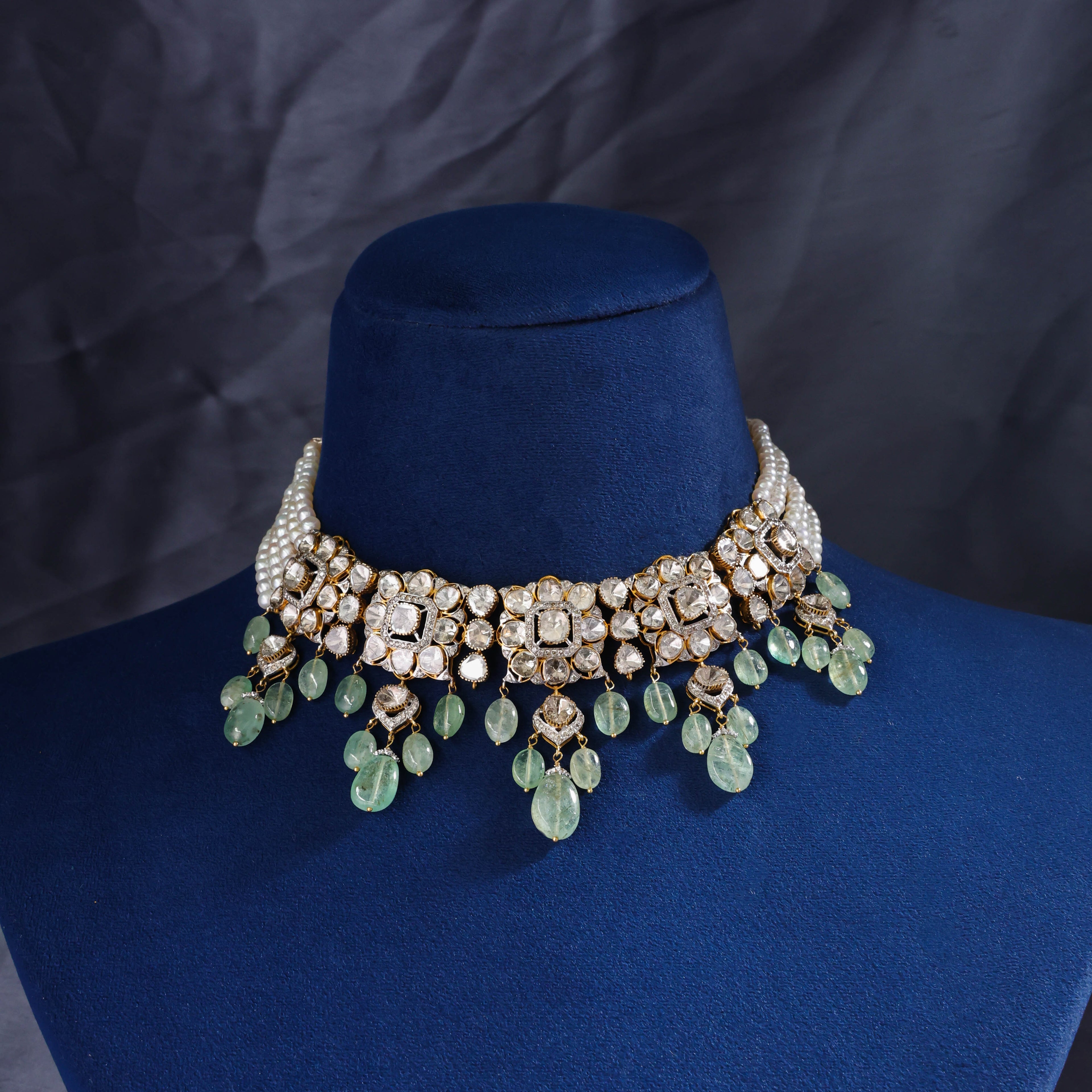 Estella Polki And Diamond Choker